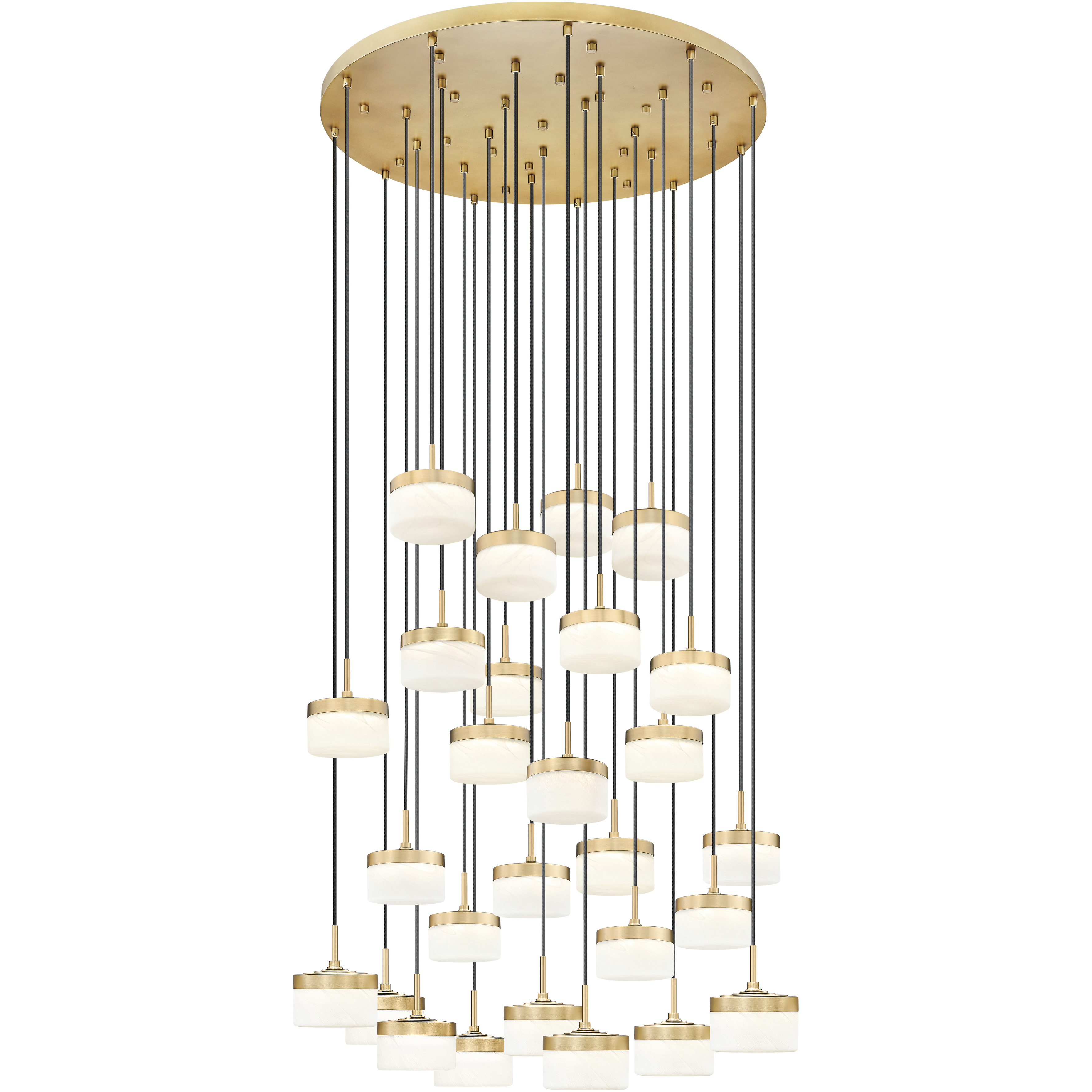 Renaud LED 40.75 inch Modern Gold Chandelier Ceiling Light