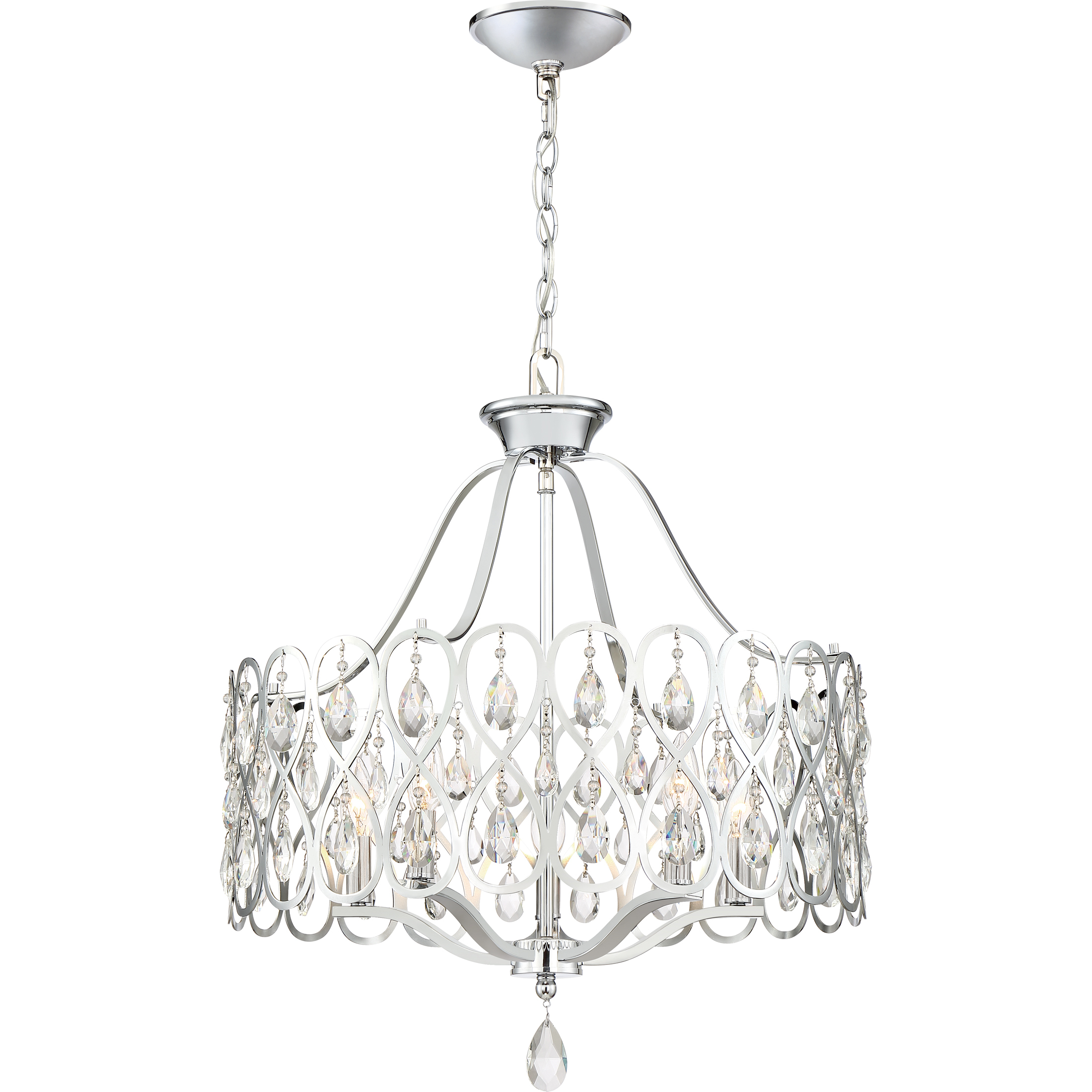 Quoizel Lulu 5 Light Chandelier Polished Chrome LUL5022C