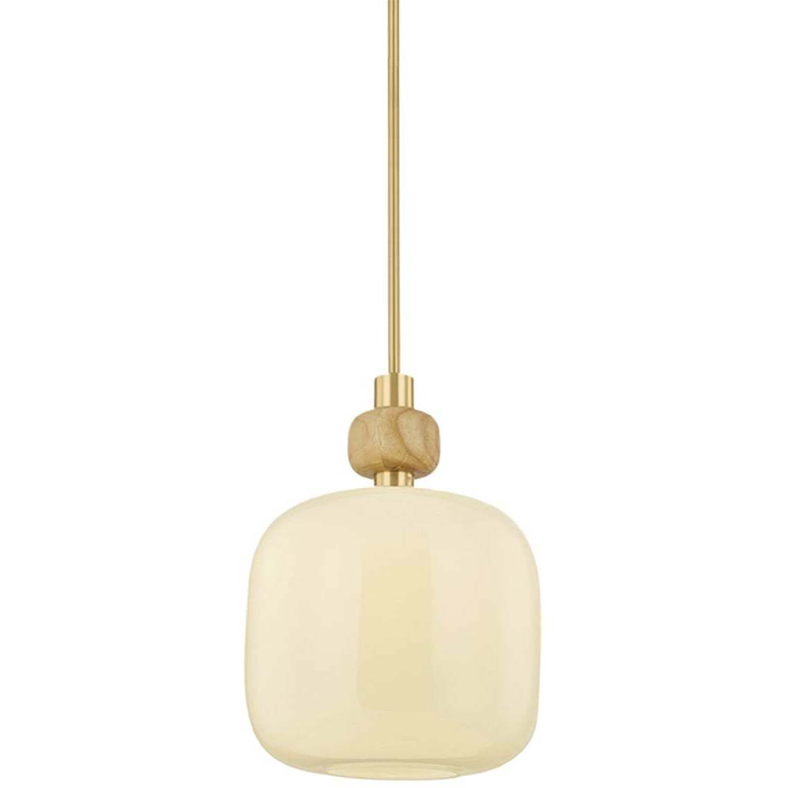 Elise 1 Light 15.5 inch Aged Brass Pendant Ceiling Light