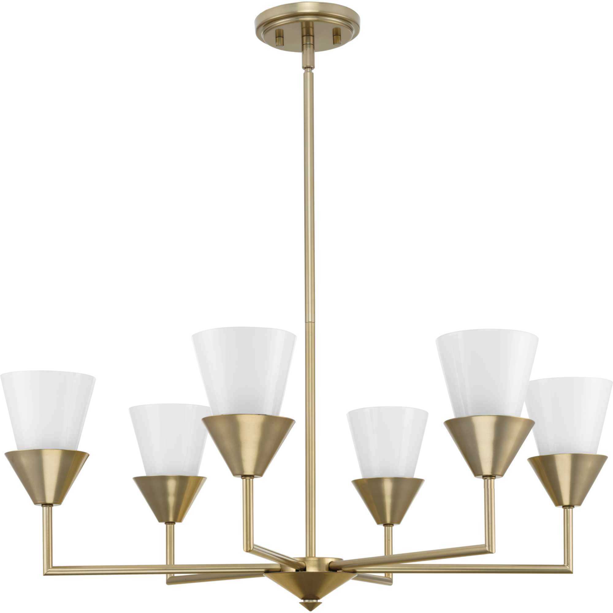 Pinellas 6 Light 30 inch Soft Gold Chandelier Ceiling Light, Design Series