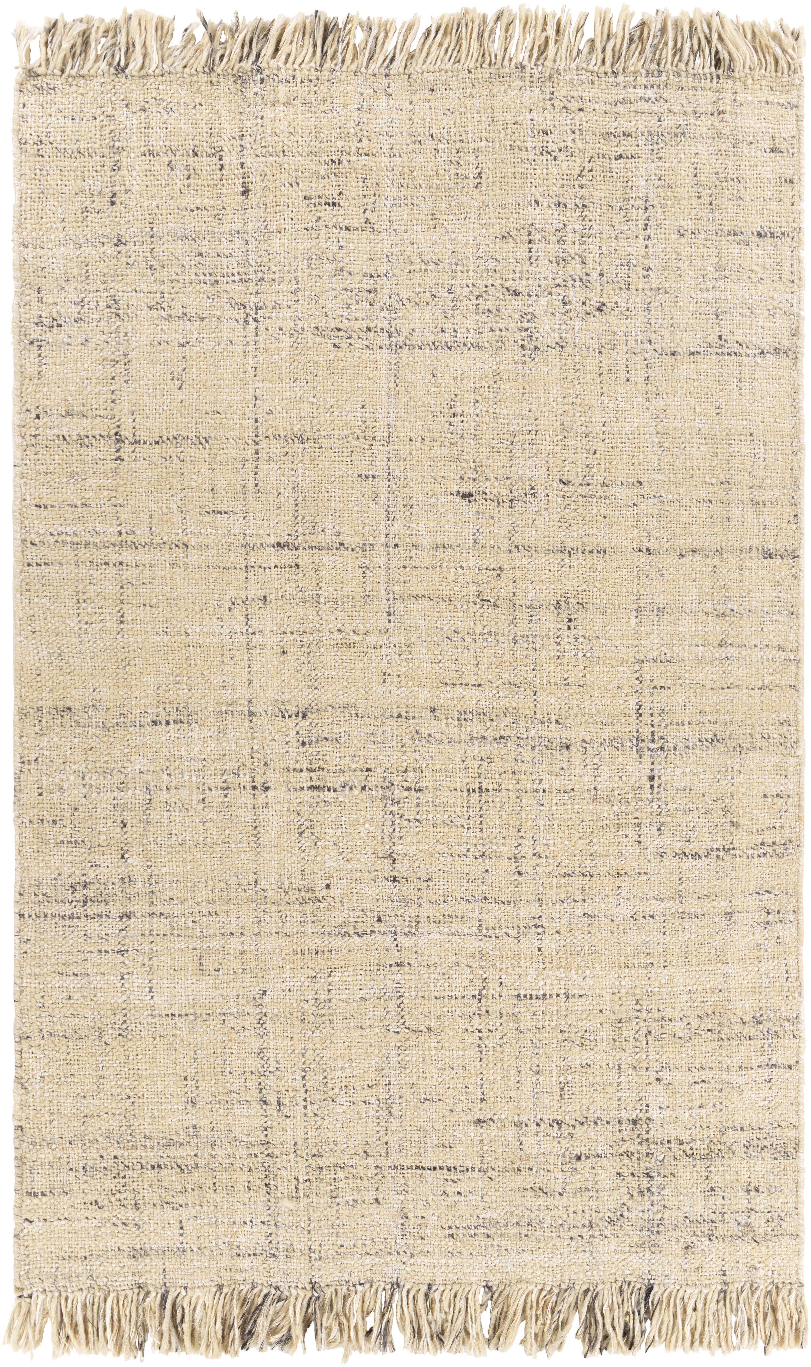 Linden 90 X 60 inch Gray Rug in 5 x 8, Rectangle
