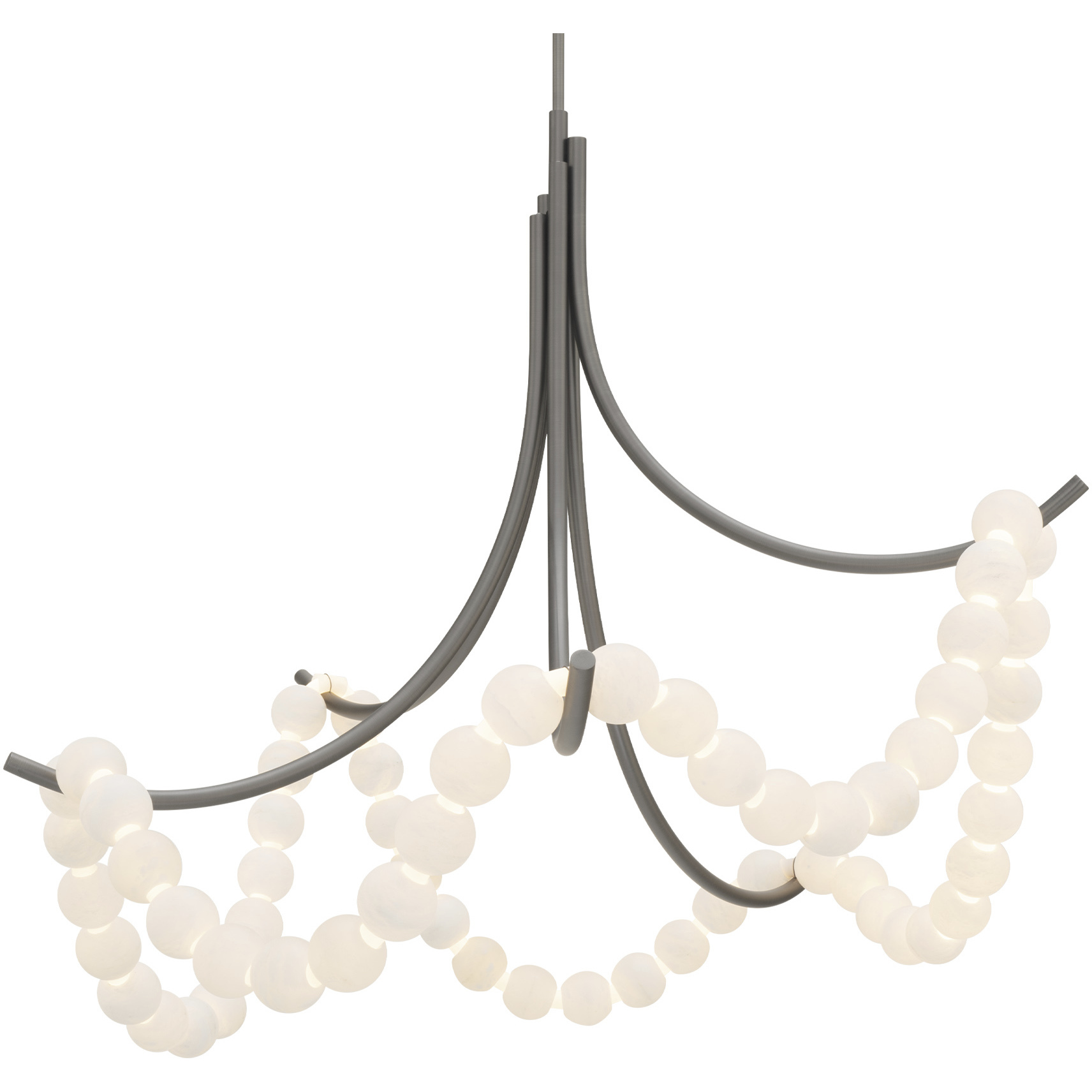 Parel 1 Light 46 inch Antique Nickel Pendant Ceiling Light