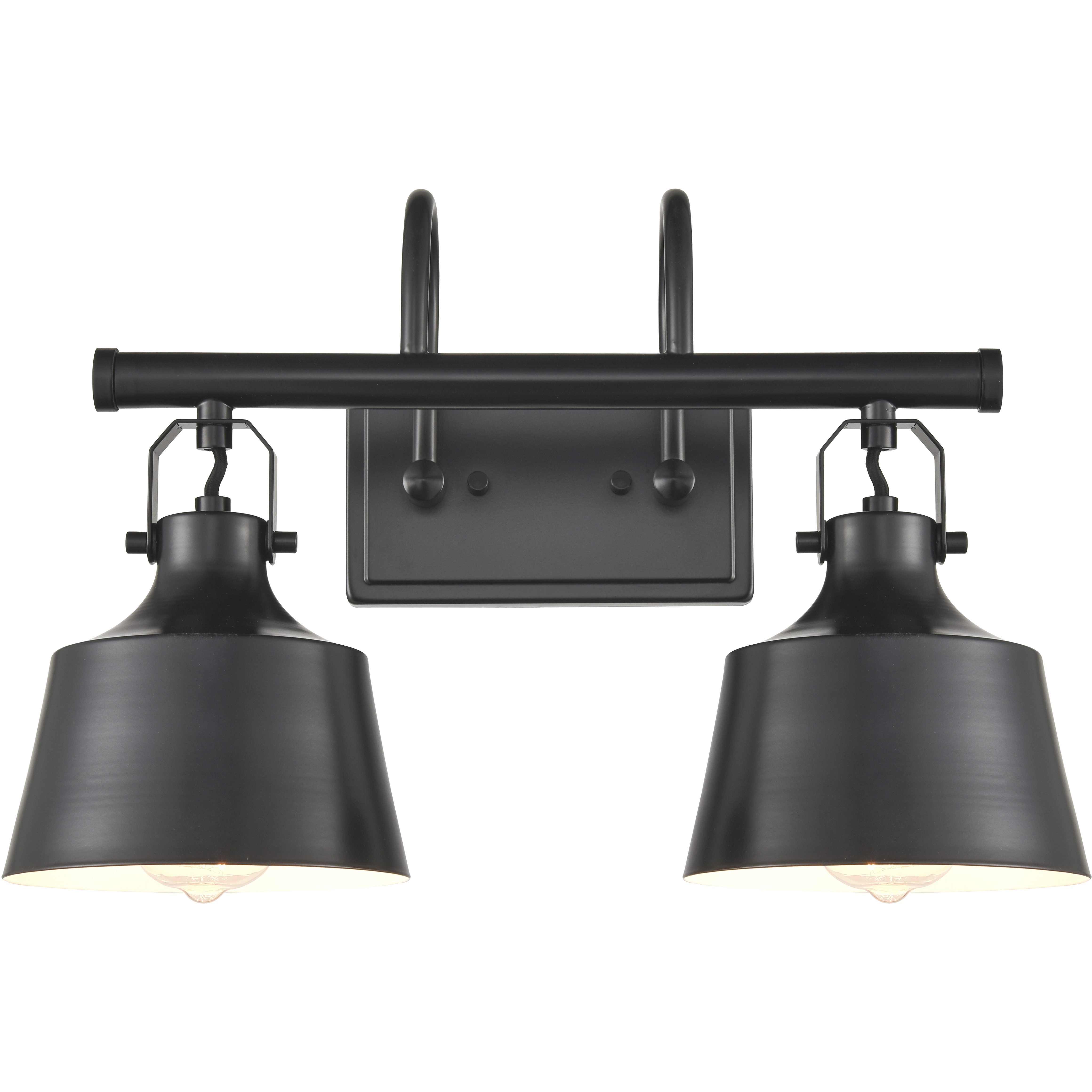 Auralume Provin LED 18.75 inch Matte Black Bath Vanity Light Wall Light
