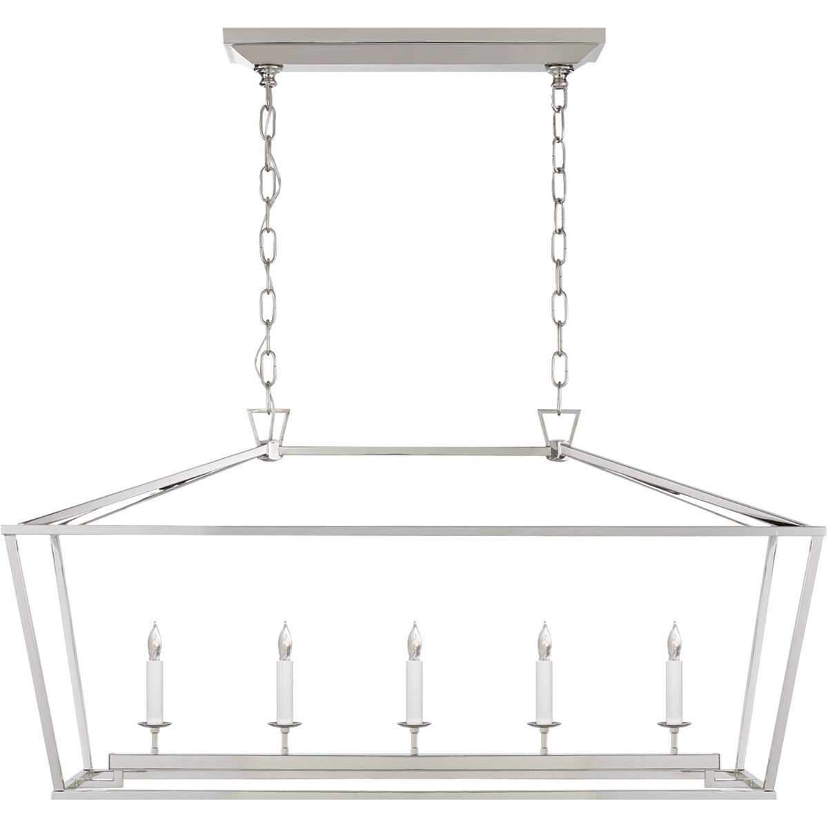 E.F. Chapman Arch Top Lantern in Polished Nickel by Visual Comfort  Signature at Destination Lighting