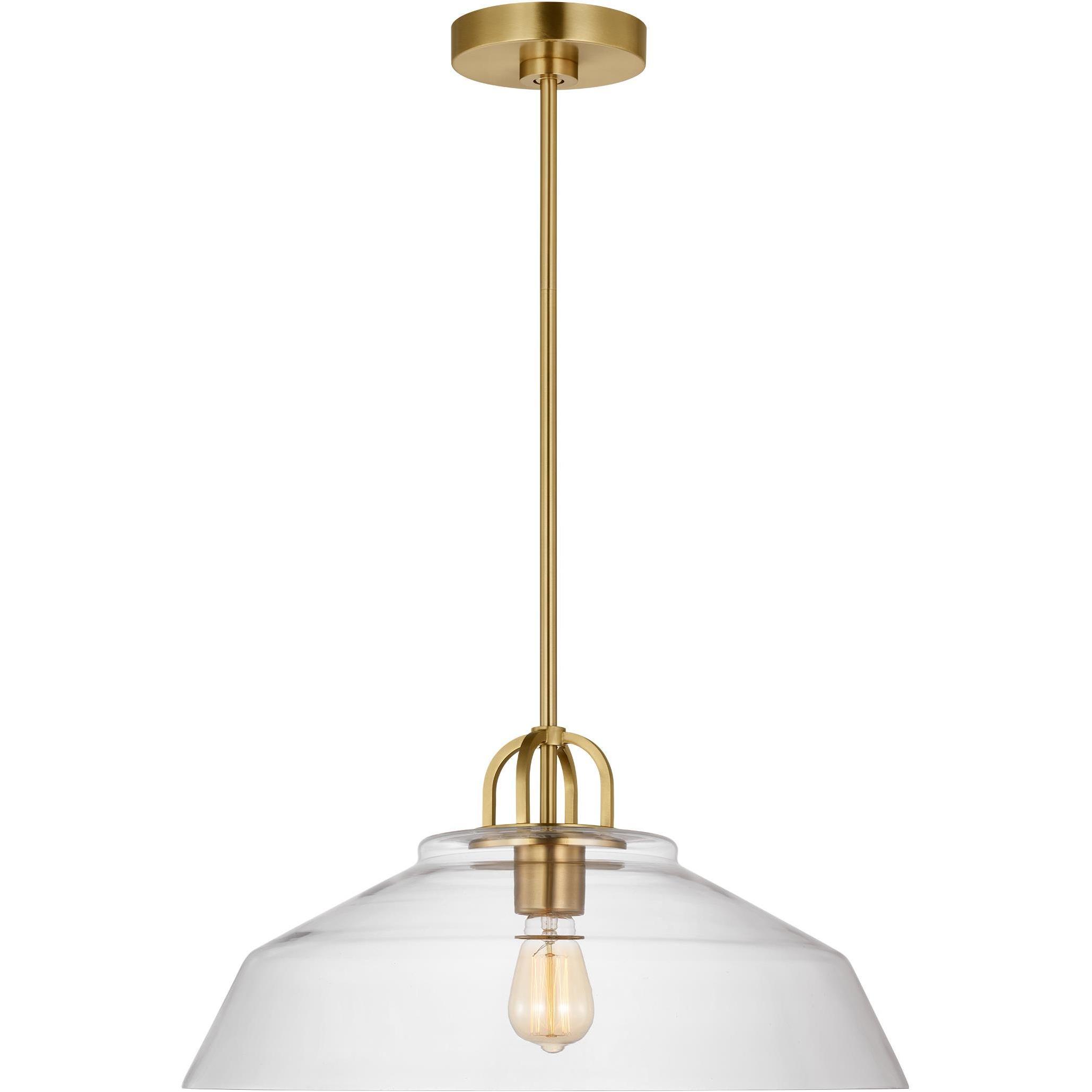 Drew & Jonathan Scott Payton 1 Light 20 inch Satin Brass Pendant Ceiling Light