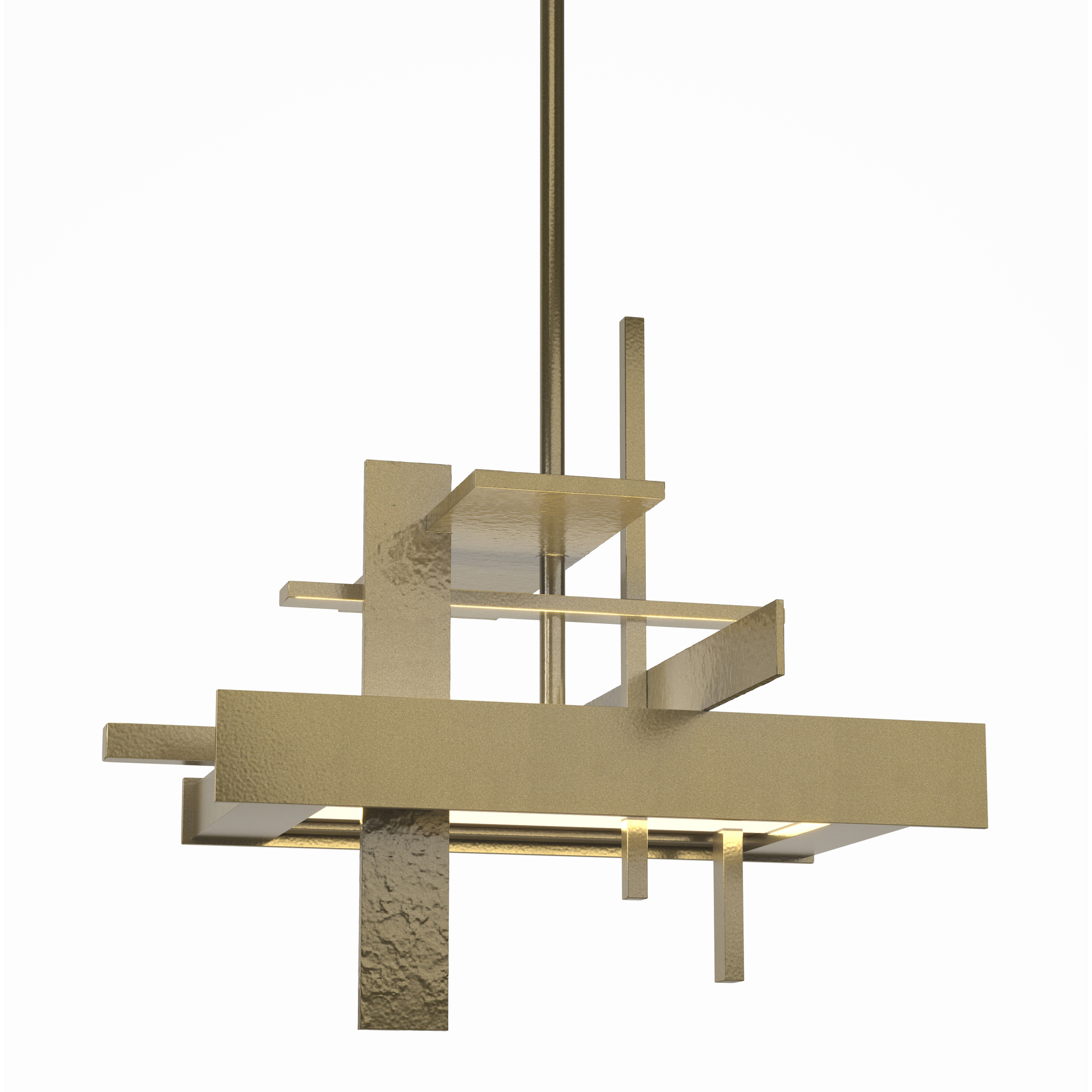 Planar LED 12.1 inch Modern Brass Pendant Ceiling Light, Small