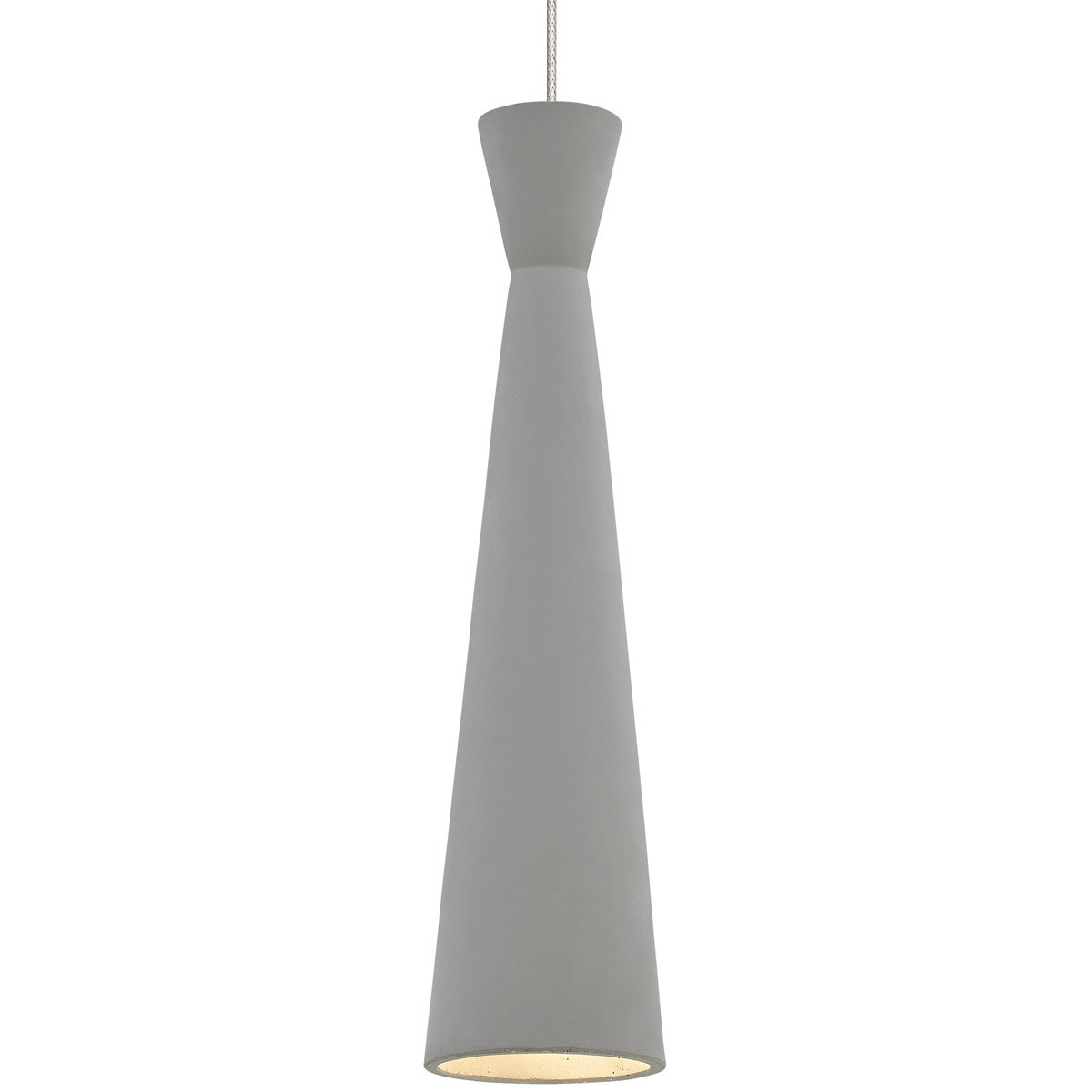 Sean Lavin Windsor 1 Light 12 Satin Nickel Low-Voltage Pendant Ceiling Light in Incandescent, Concrete, FreeJack