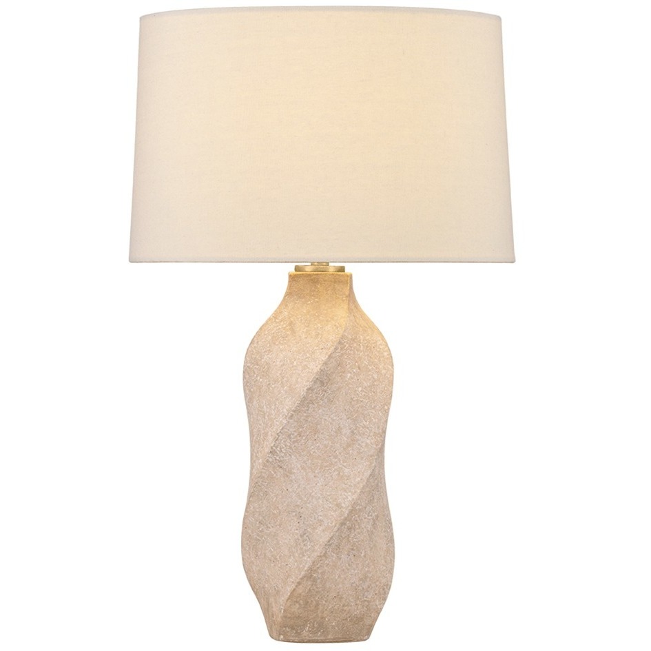 Declan 25.5 inch 15 watt Vintage Gold Leaf and Ceramic Classical Mandras Table Lamp Portable Light