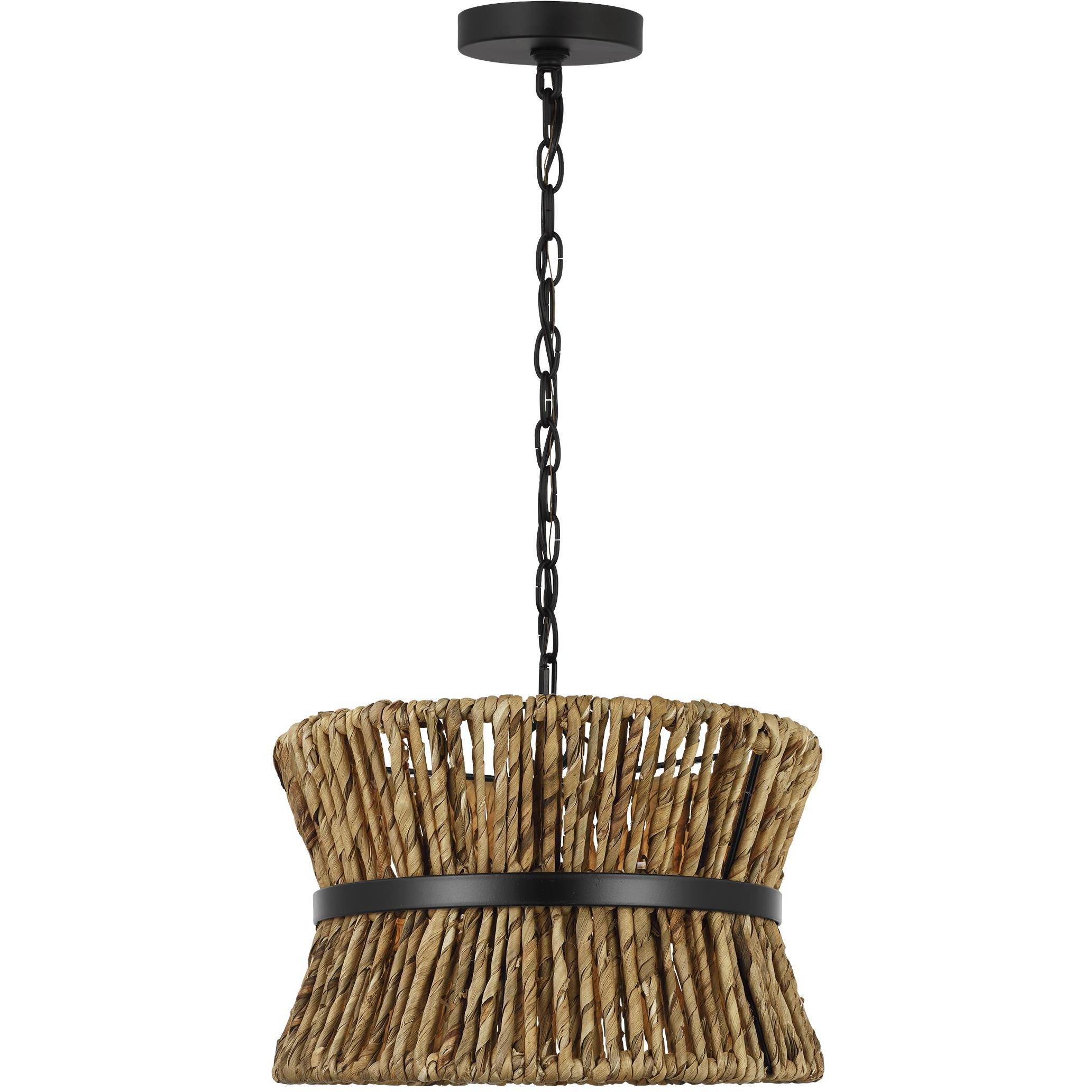 Drew & Jonathan Thurlo 2 Light 14.25 inch Midnight Black Hanging Shade Ceiling Light, Small