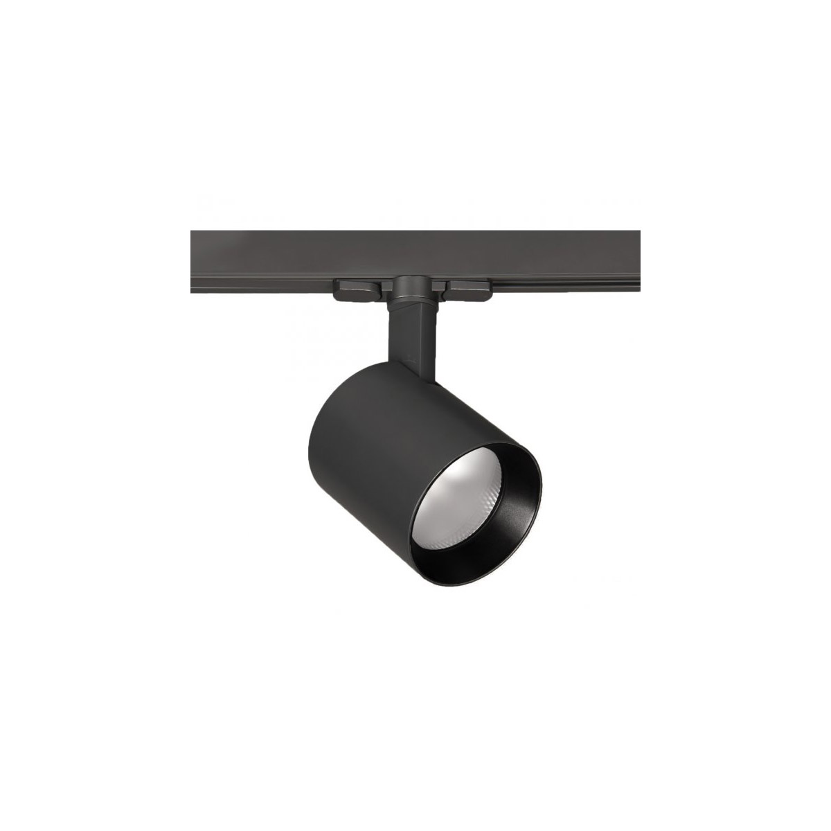 Paloma 1 Light 277 Black Track Head Ceiling Light in 90, 3000K