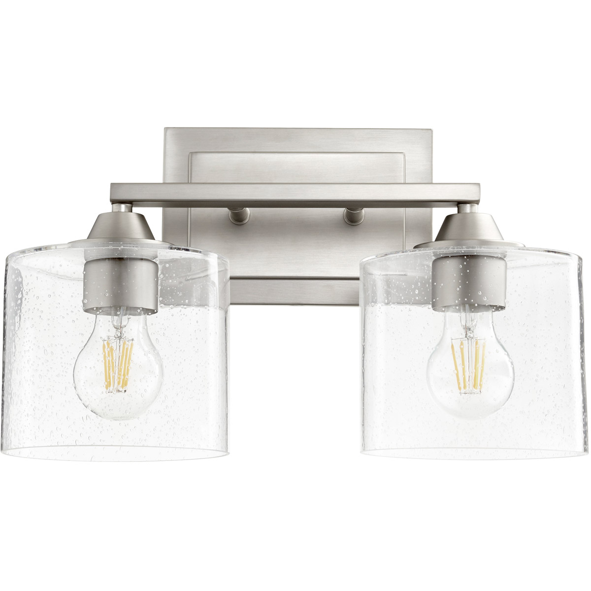Dakota 2 Light 15 inch Satin Nickel Vanity Light Wall Light
