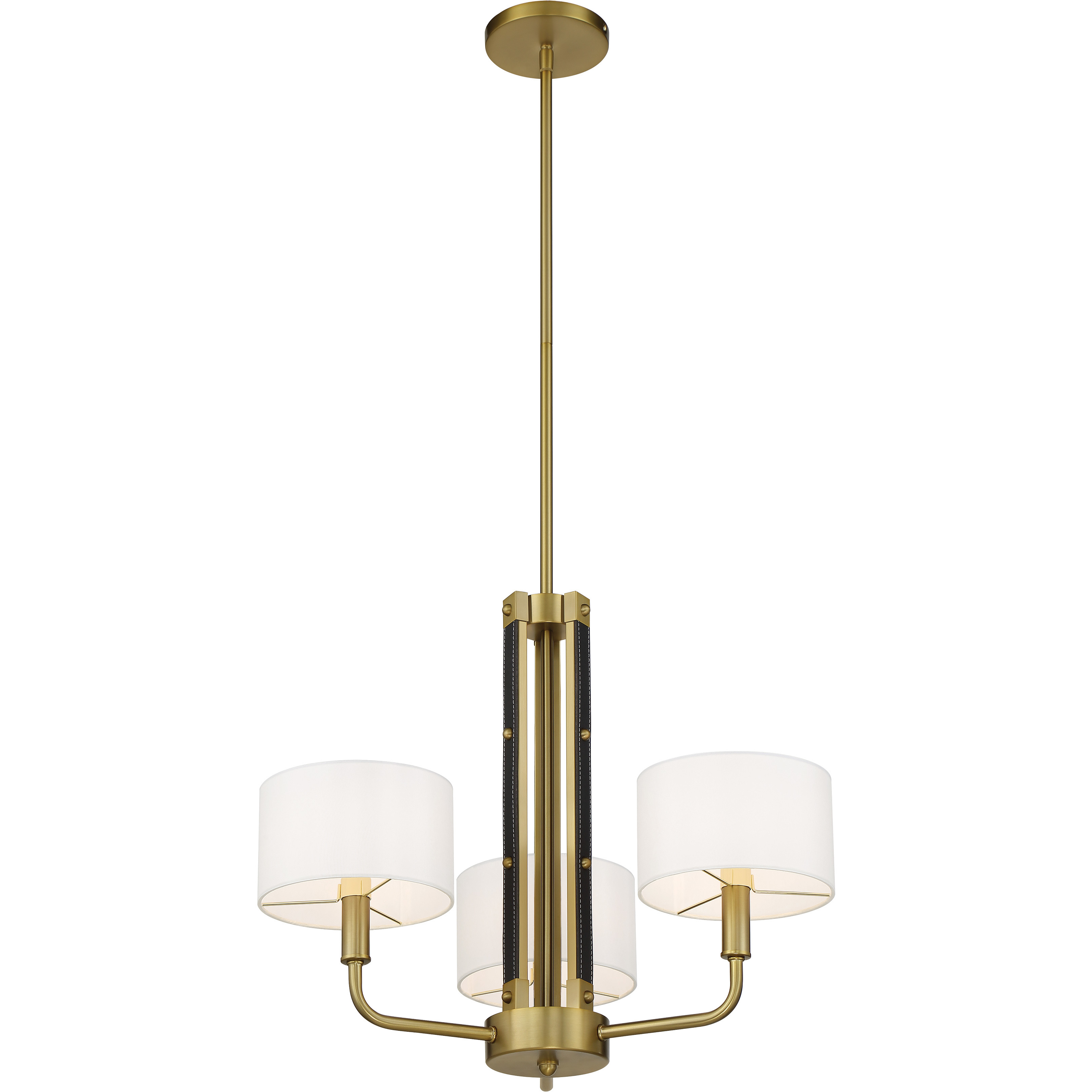 Chelsea 3 Light 22 inch Soft Brass Chandelier Ceiling Light