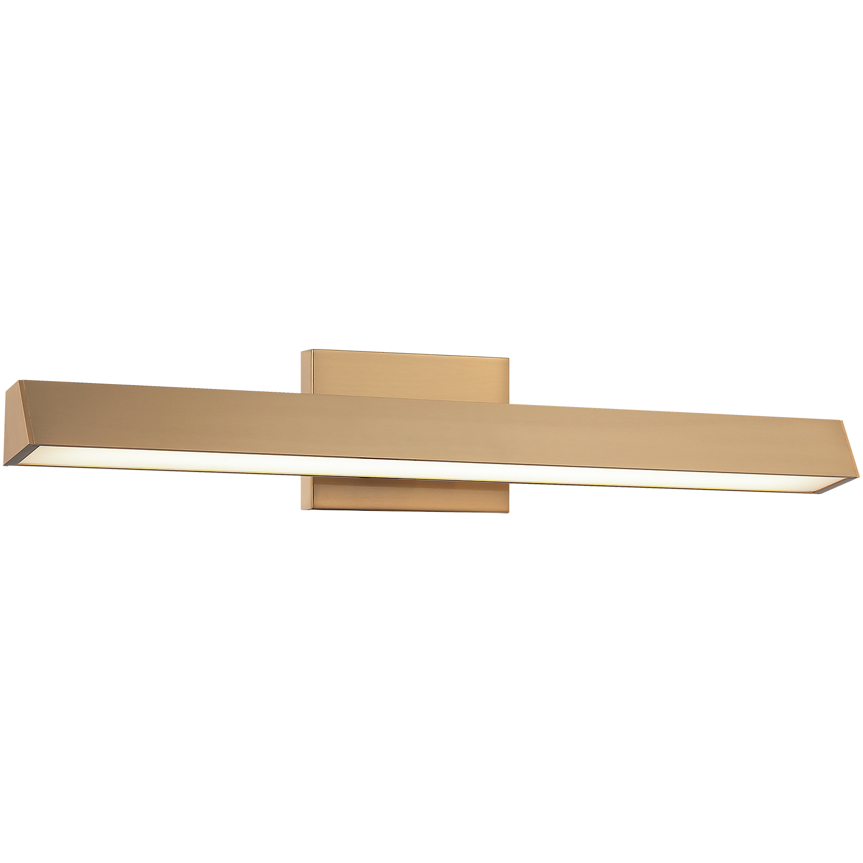 Isosceles LED 23.5 inch Aged Gold Brass Bath Vanity Light Wall Light