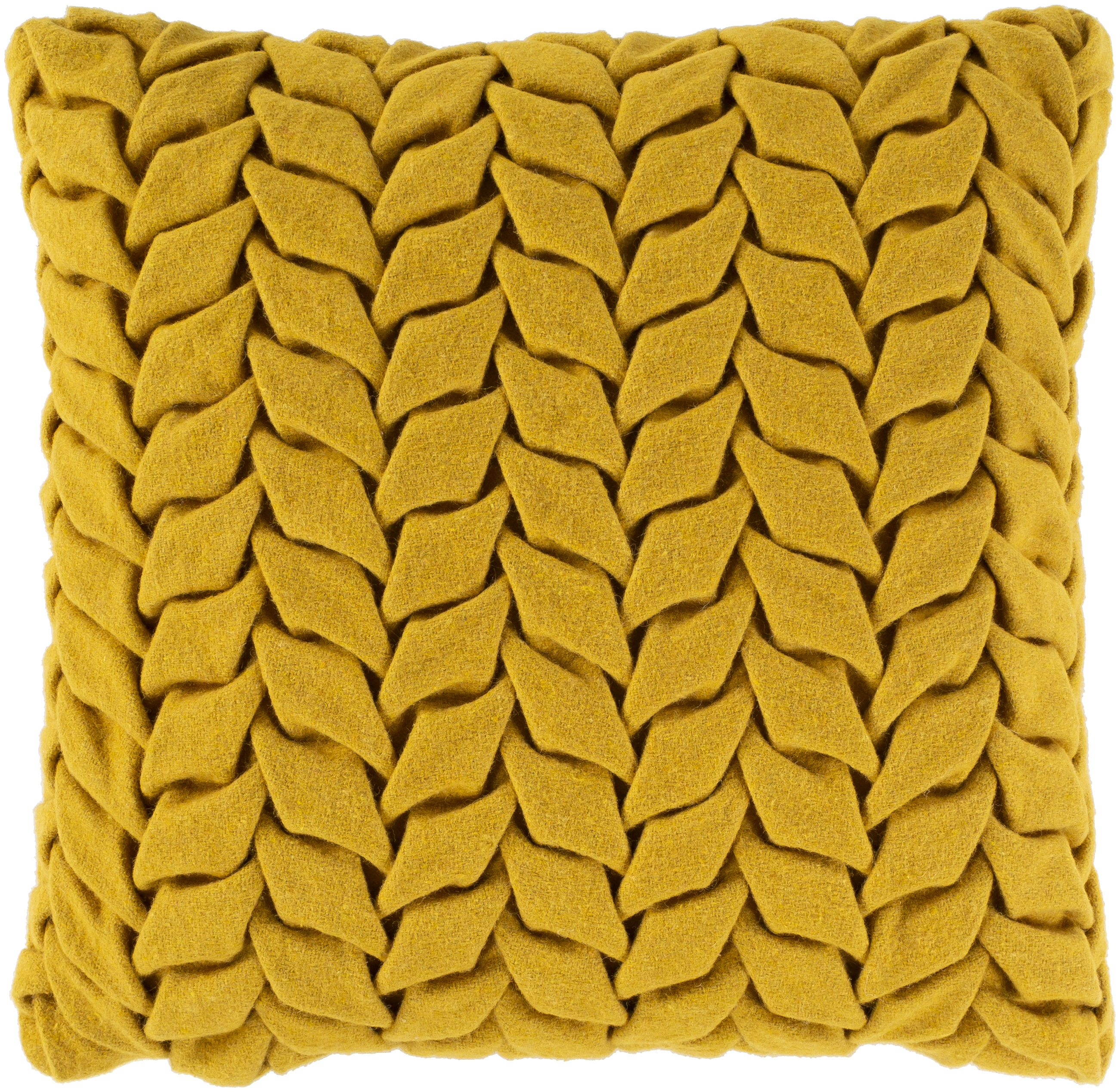 Alana 18 X 18 inch Mustard Pillow Kit, Square