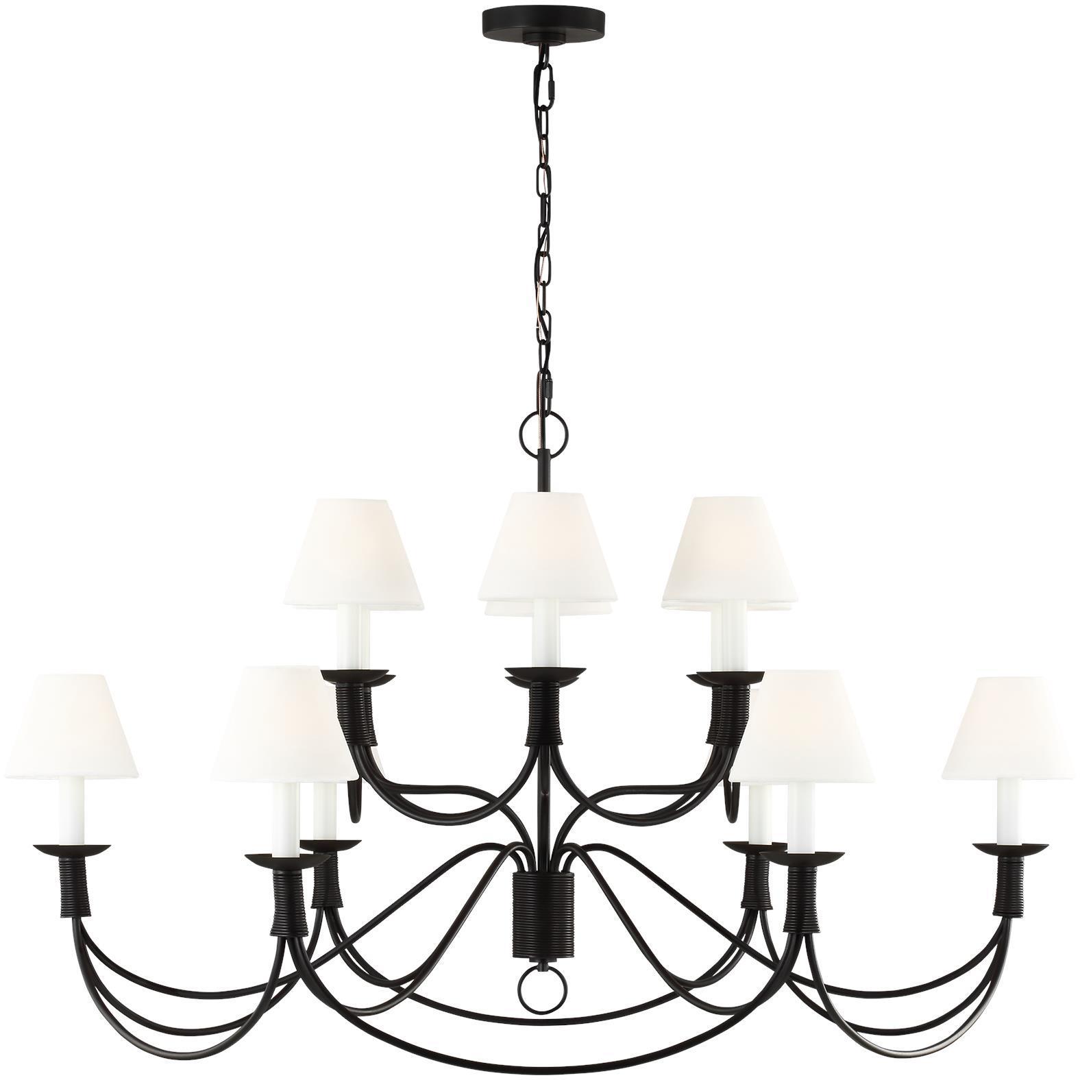 Sullivan 12 Light 41.88 inch Aged Iron Chandelier Ceiling Light