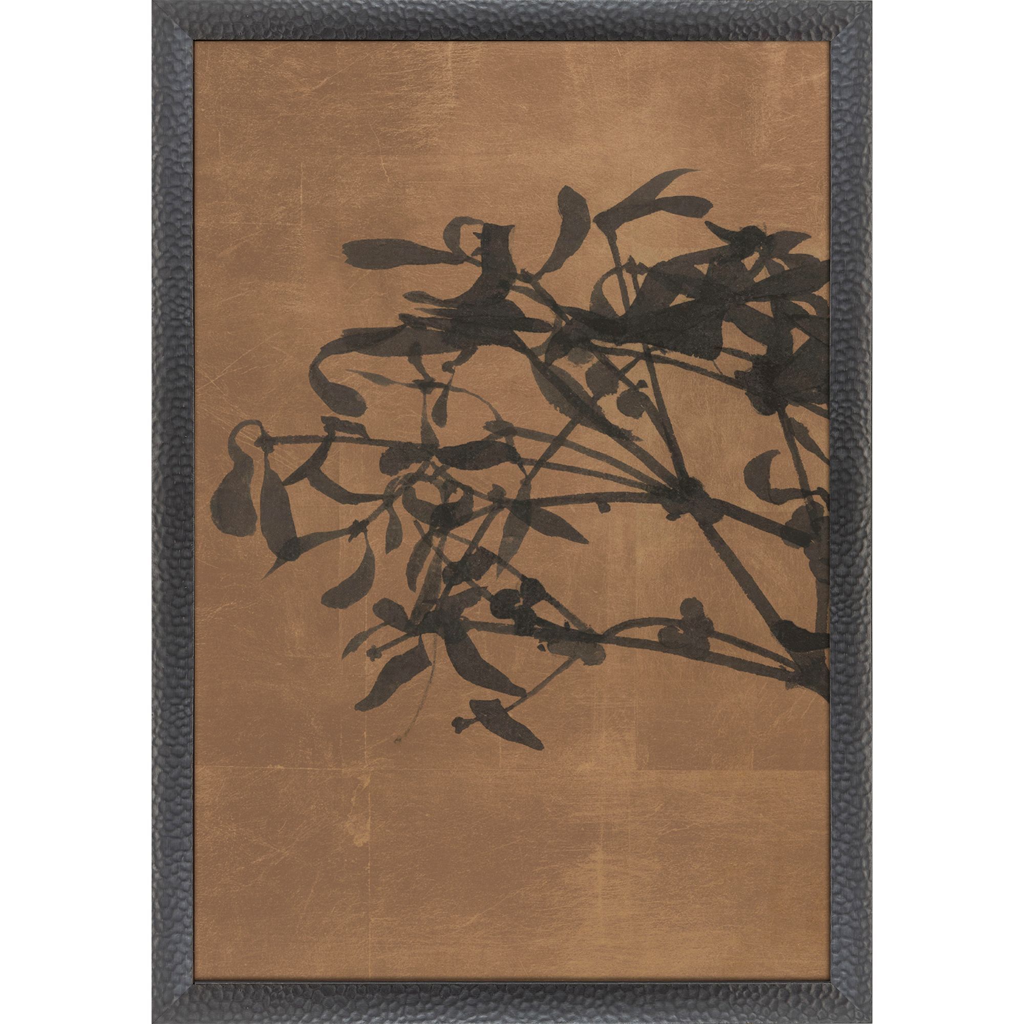 Bloesem Brown and Black Framed Art