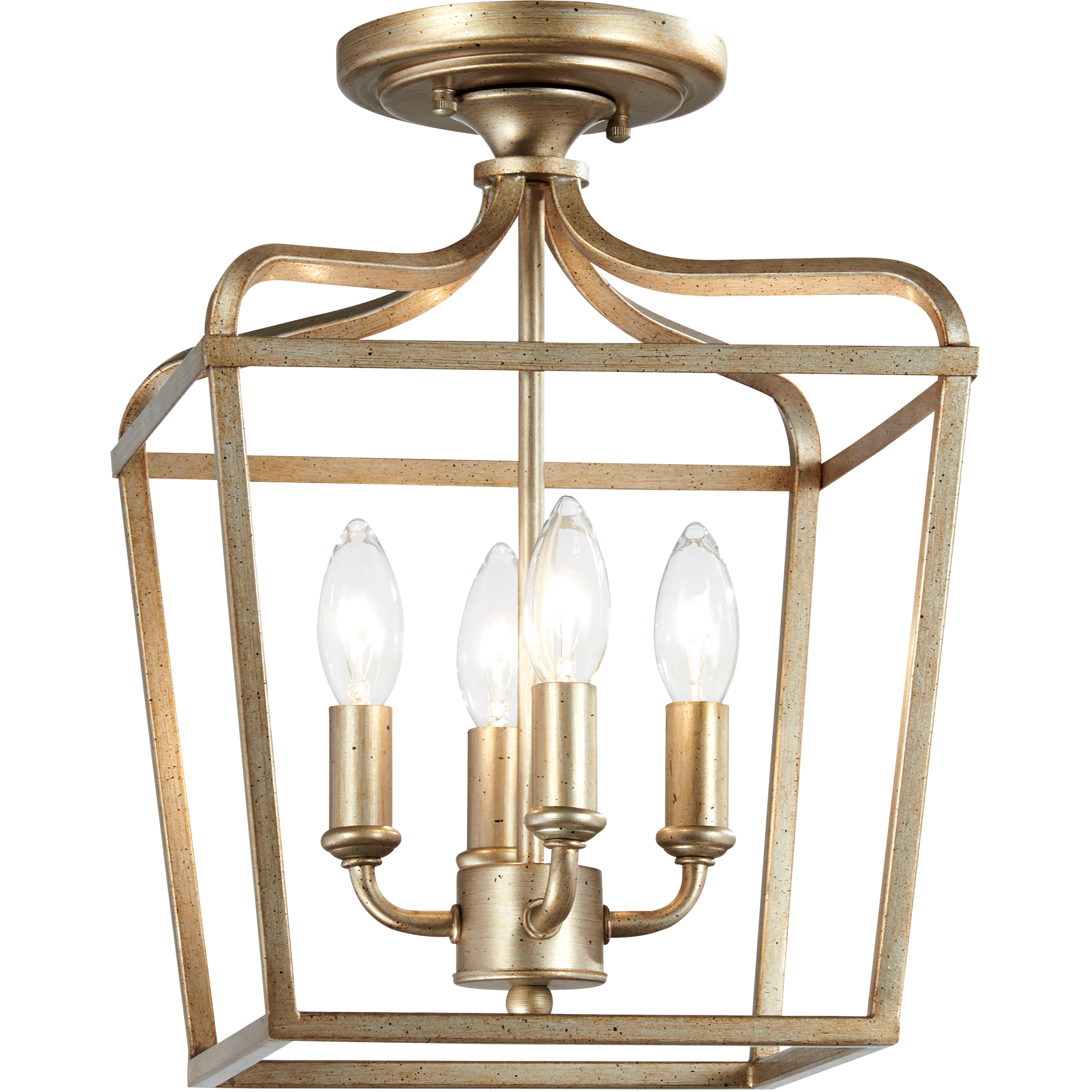Laurel Estate 4 Light 10 inch Brio Gold Pendant Ceiling Light, Convertible