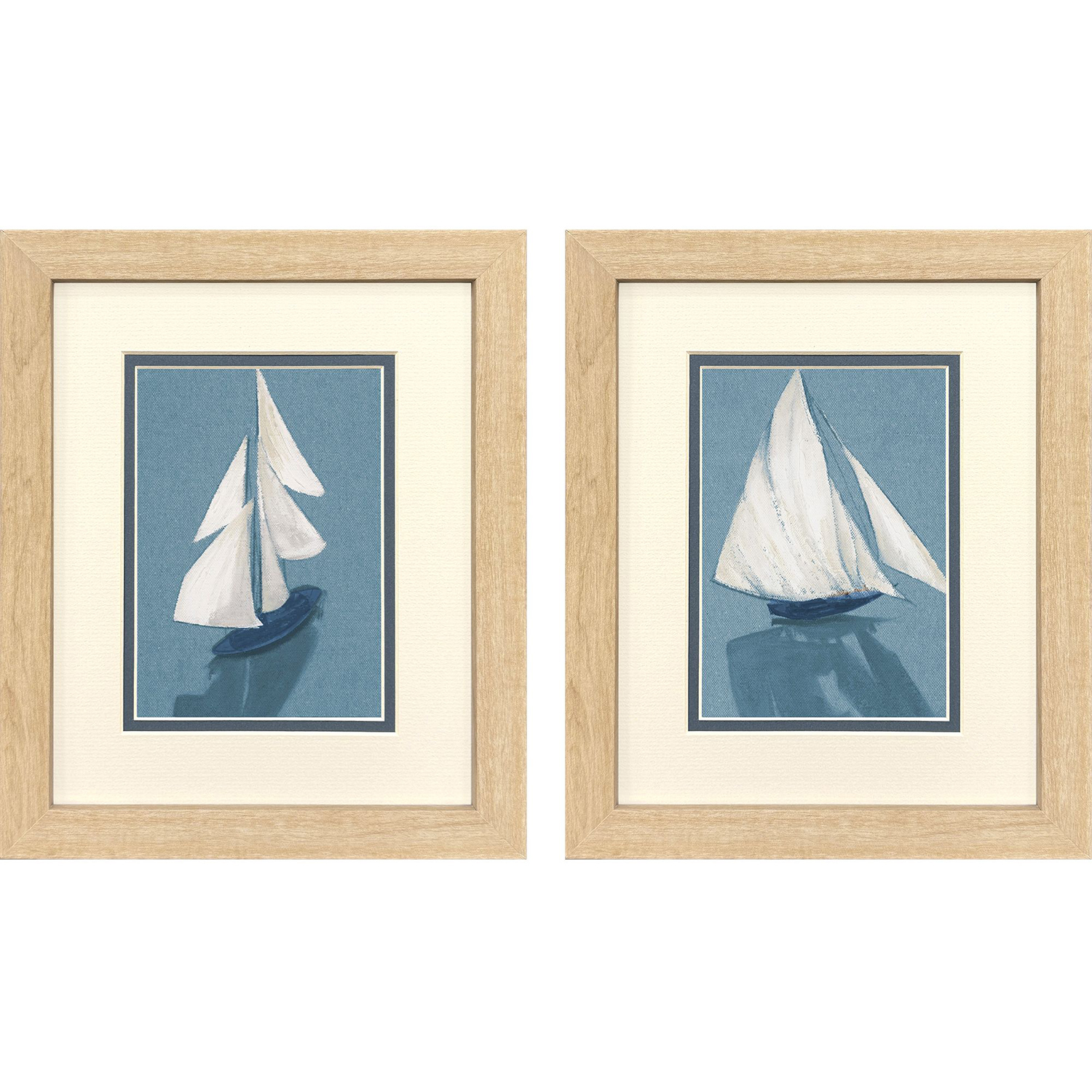 Azul La Mar Blue and White Framed Art, Propac