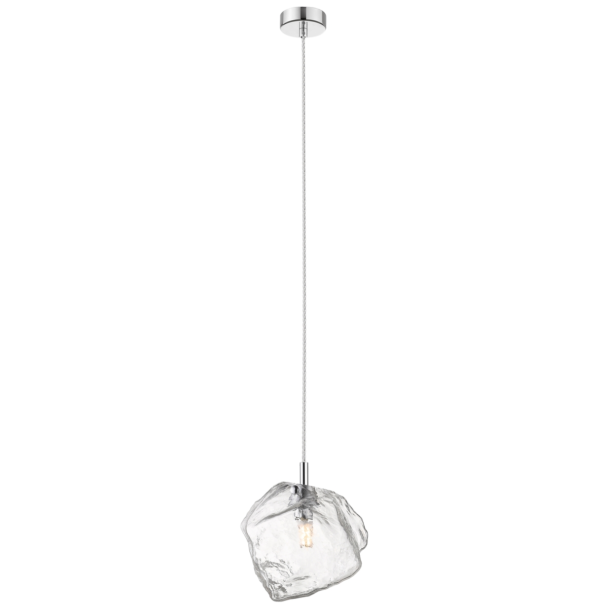 Boulder LED 6.75 inch Chrome Pendant Ceiling Light