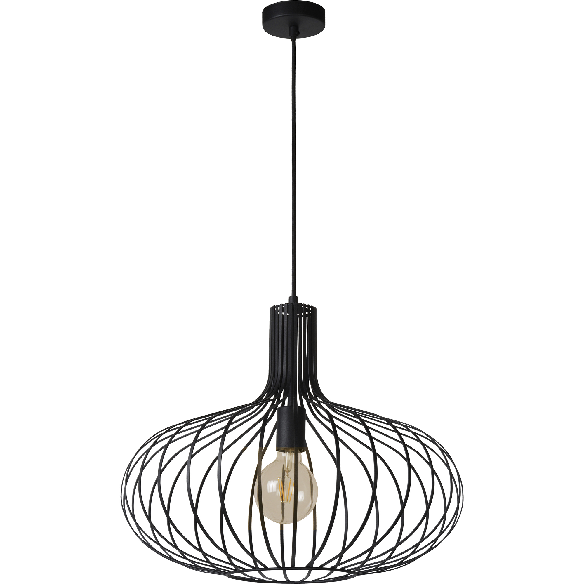 Ione 1 Light 19.75 inch Black Pendant Ceiling Light