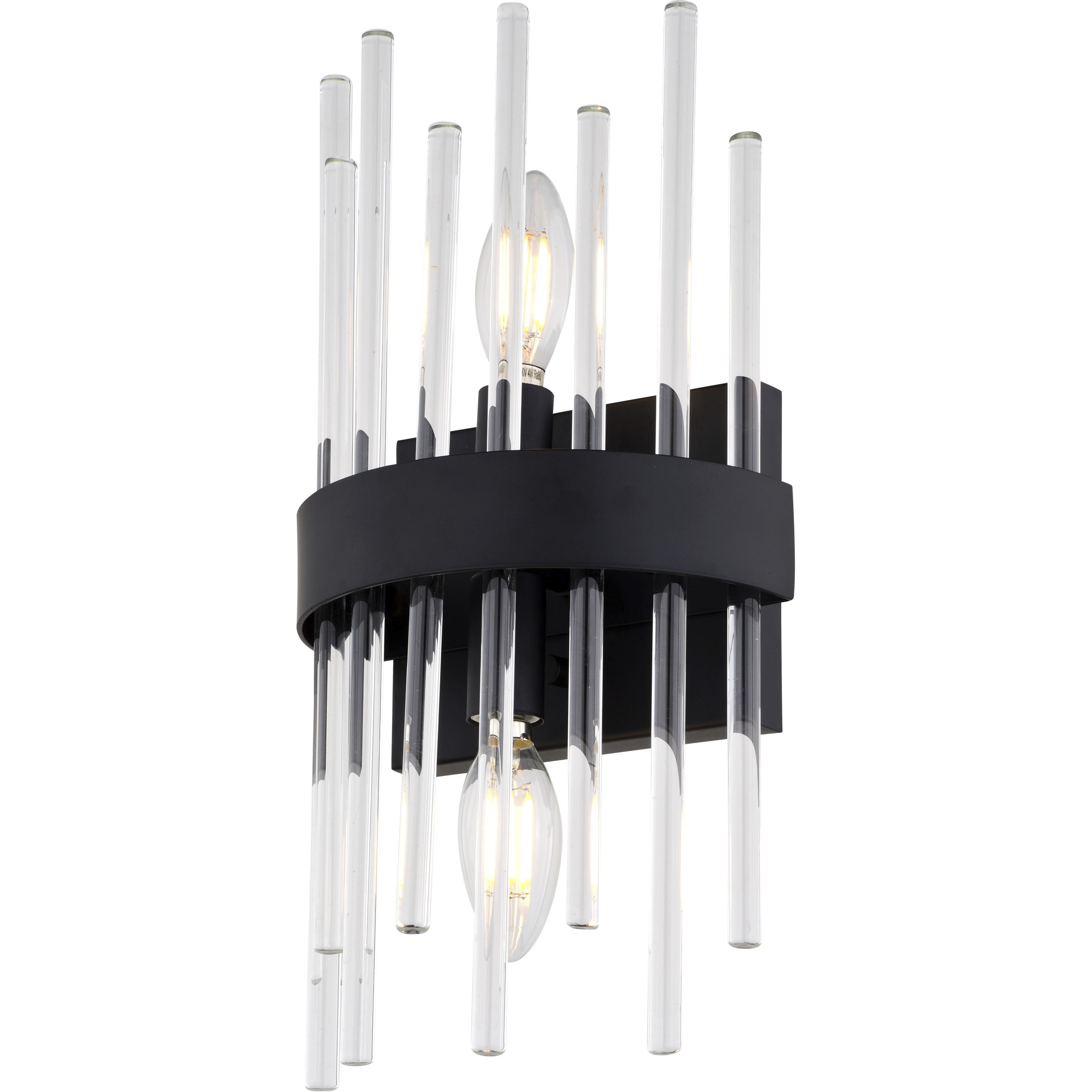 Delevan 2 Light 7.25 inch Matte Black Wall Light