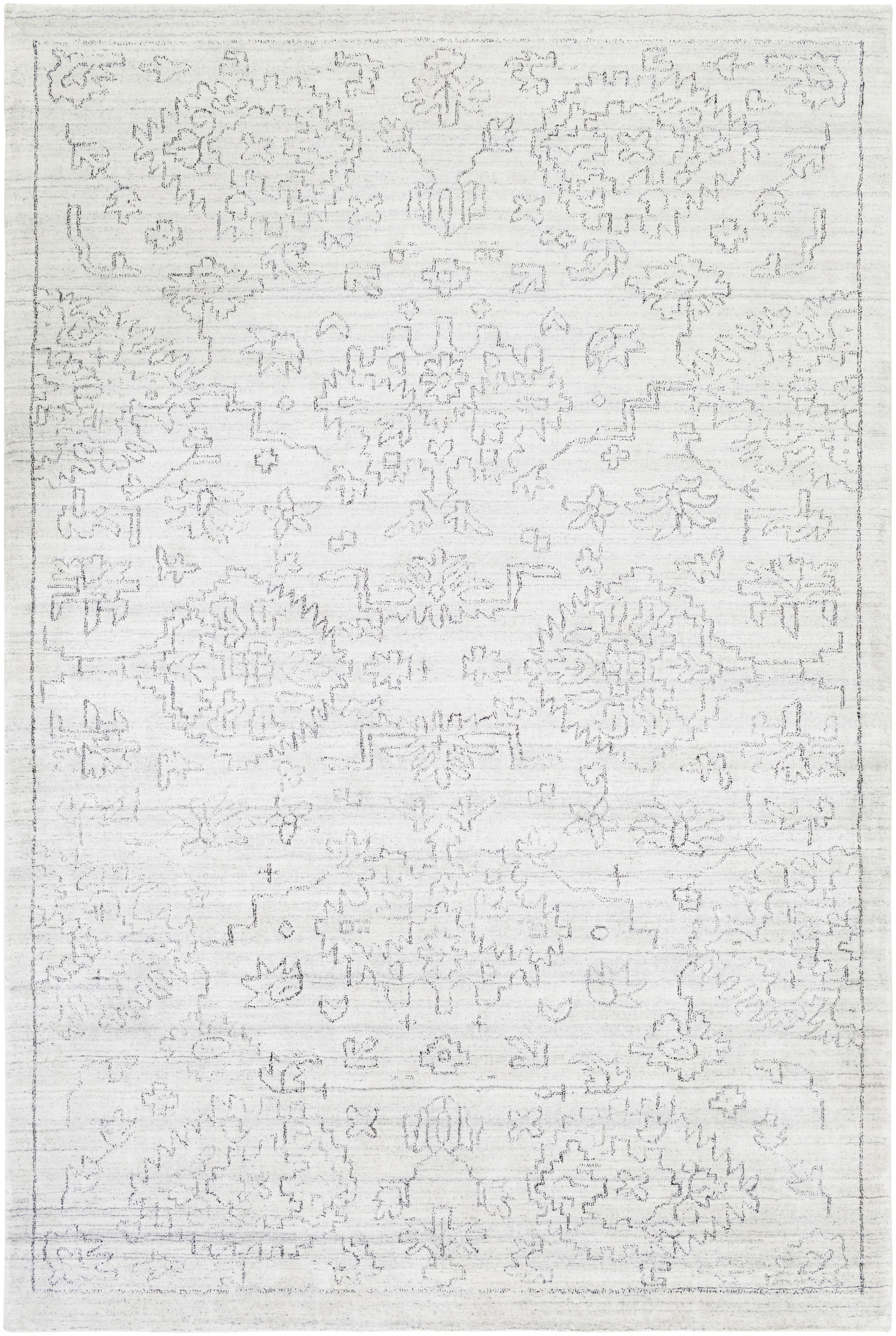 Estelle 108 X 72 inch White Rug, Rectangle