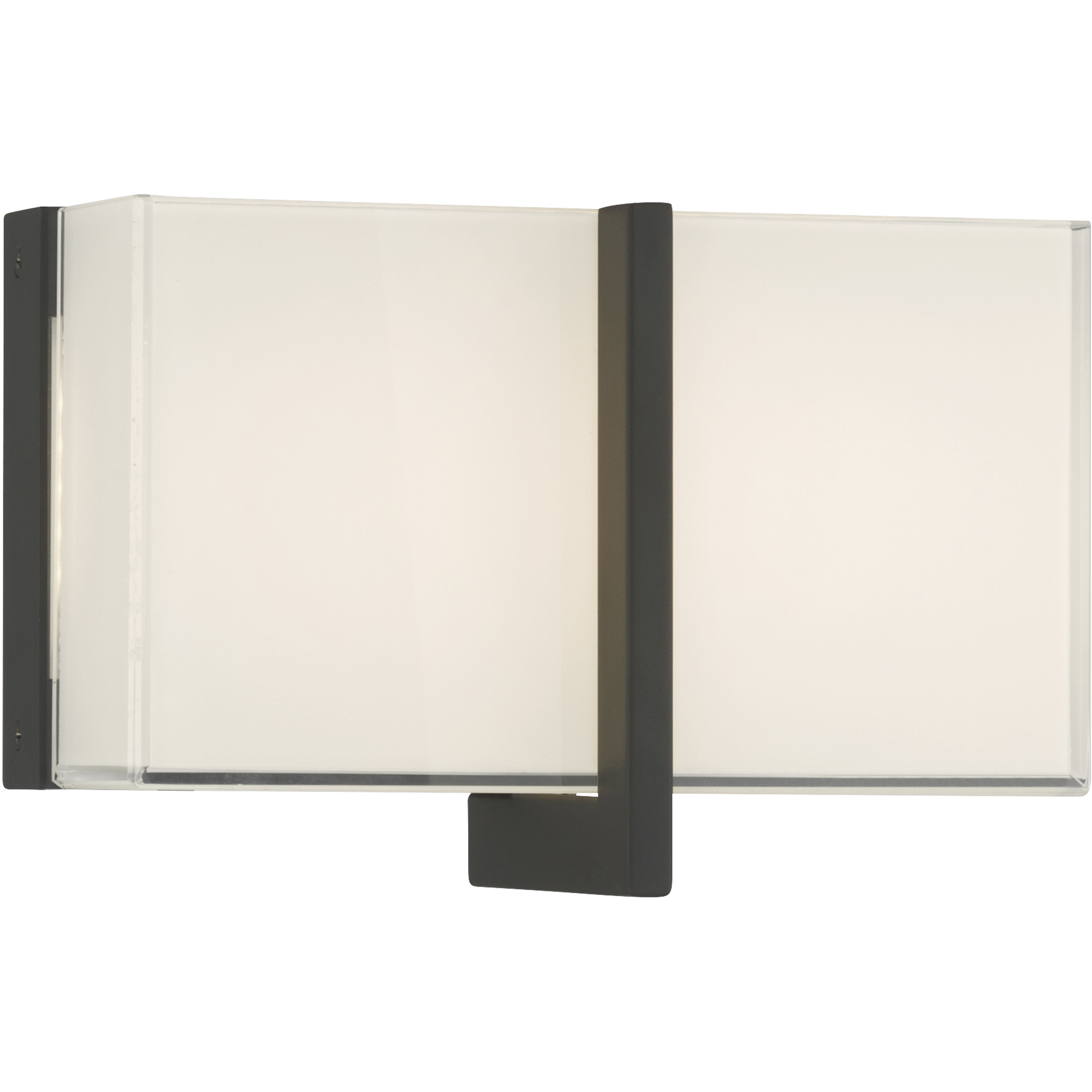 High Rise LED 8.5 inch Dark Matte Black Bath Bar Wall Light