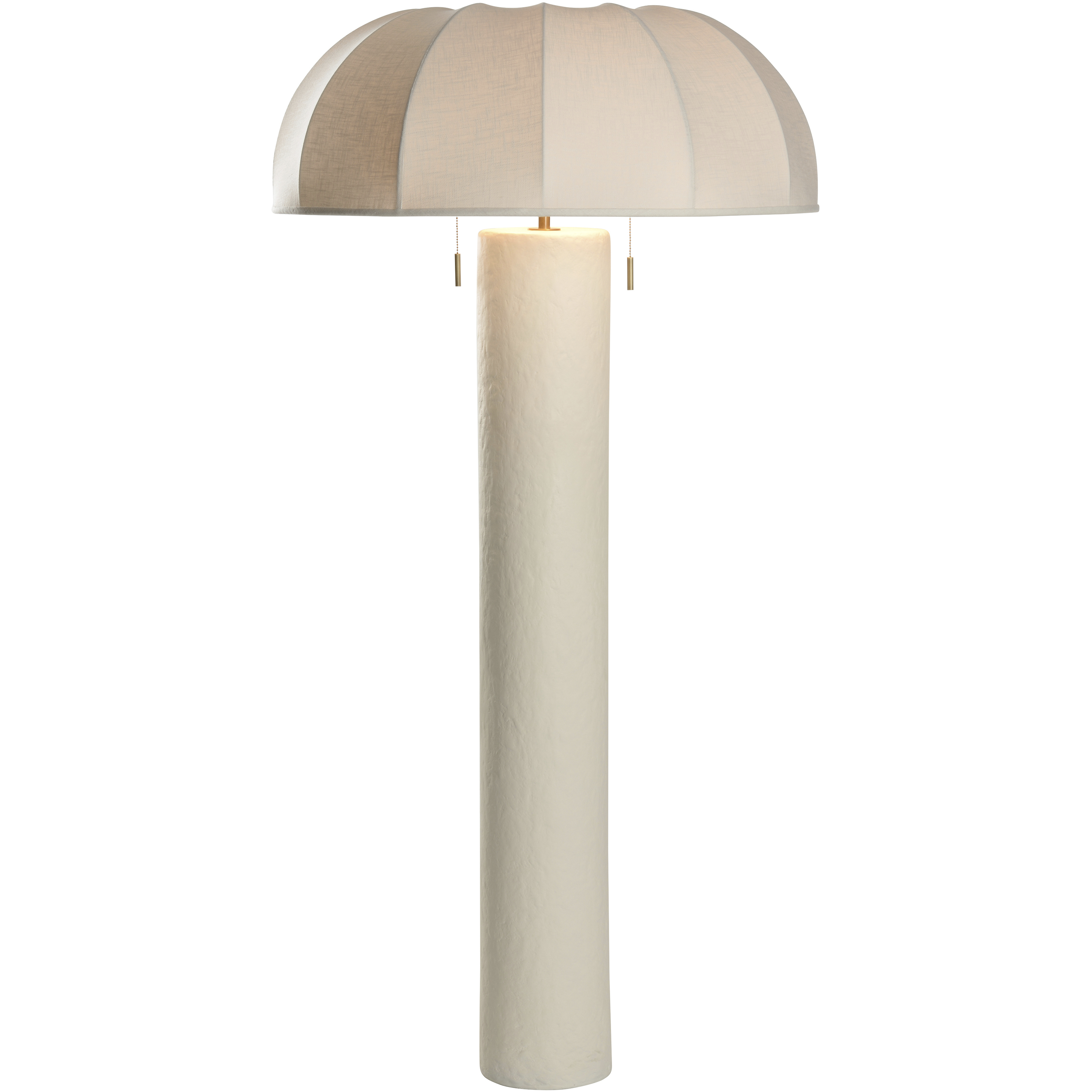 Perruche 56 inch 60.00 watt White/Cream Floor Lamp Portable Light