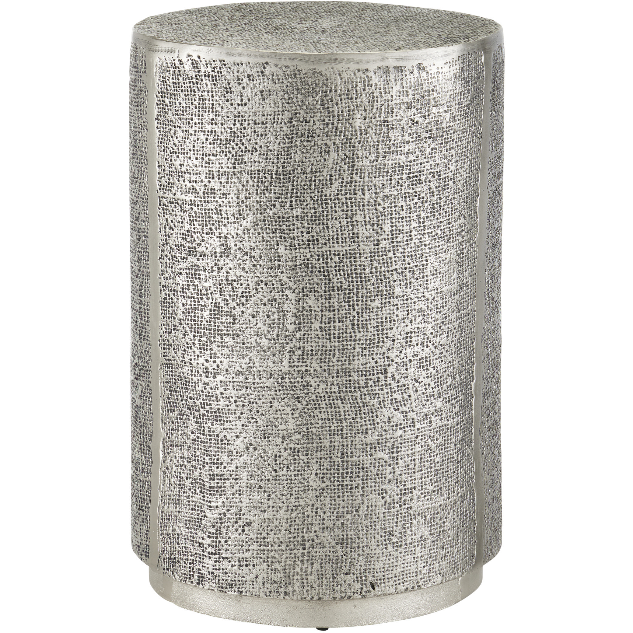 Kabeen 12.5 inch Antique Silver Accent Table