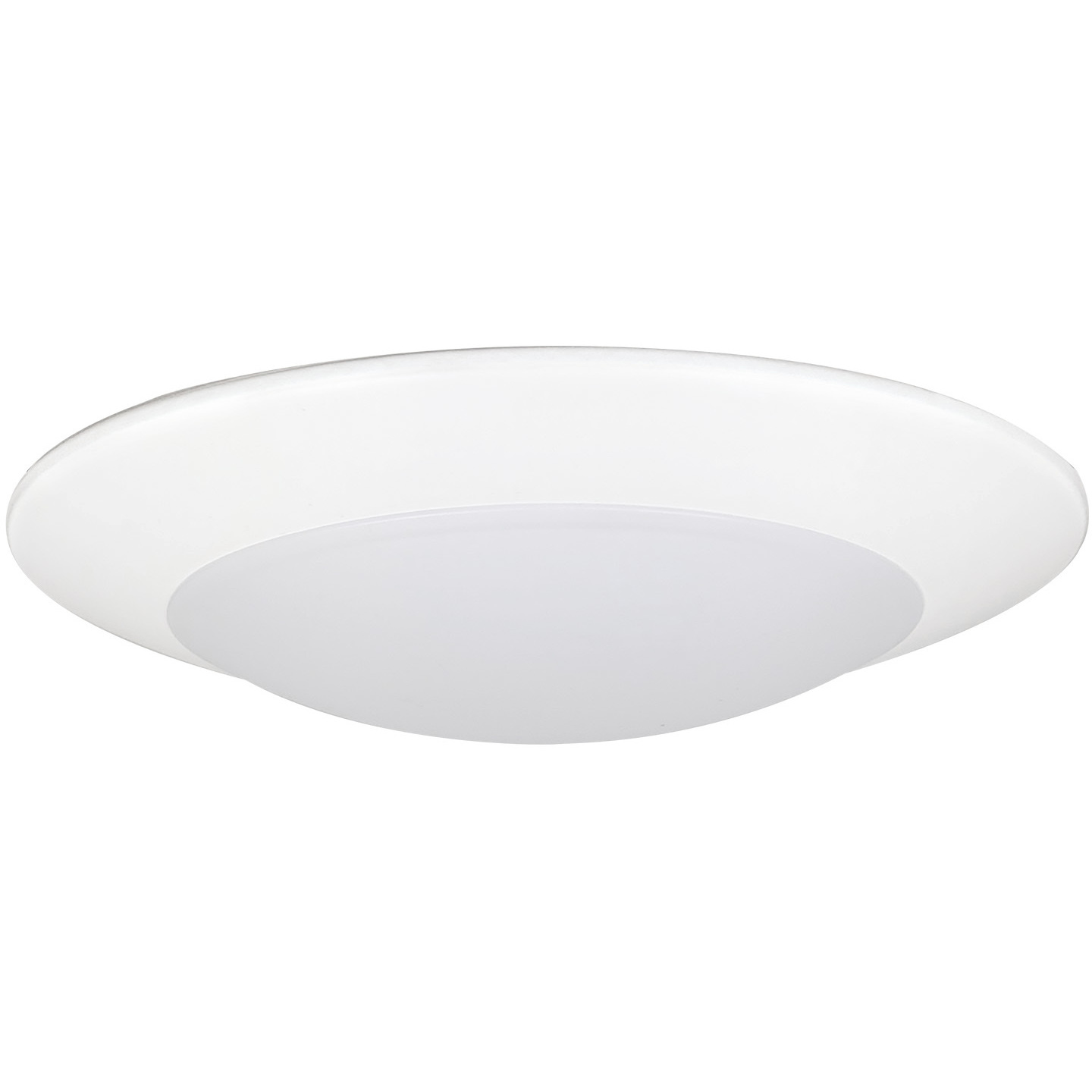 Disks 7.5 inch Matte Powder White Surface Ceiling Light