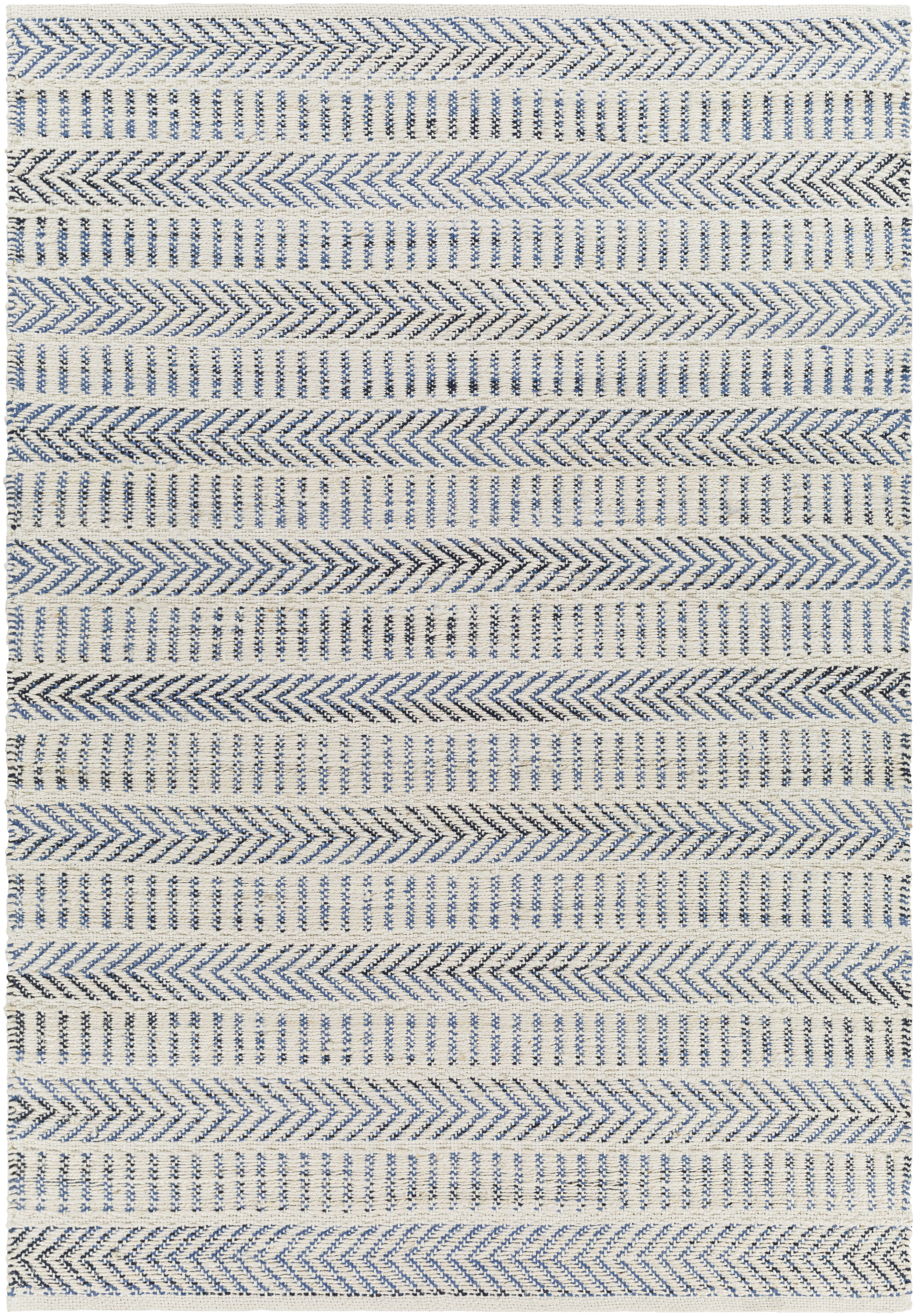 Bali 90 X 60 inch Blue Rug in 5 x 8, Rectangle