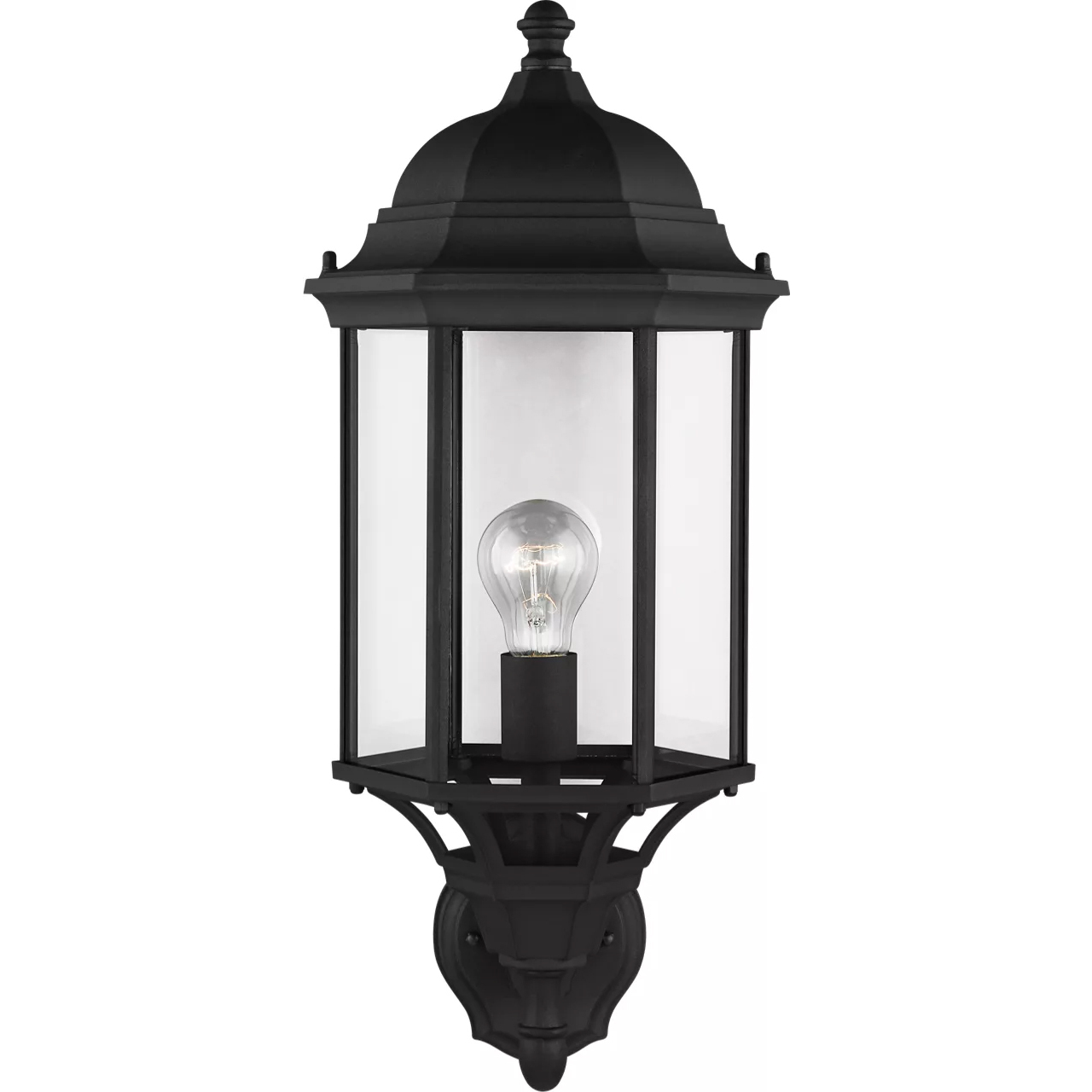 Sevier 1 Light 21.75 inch Black Outdoor Wall Lantern, Large