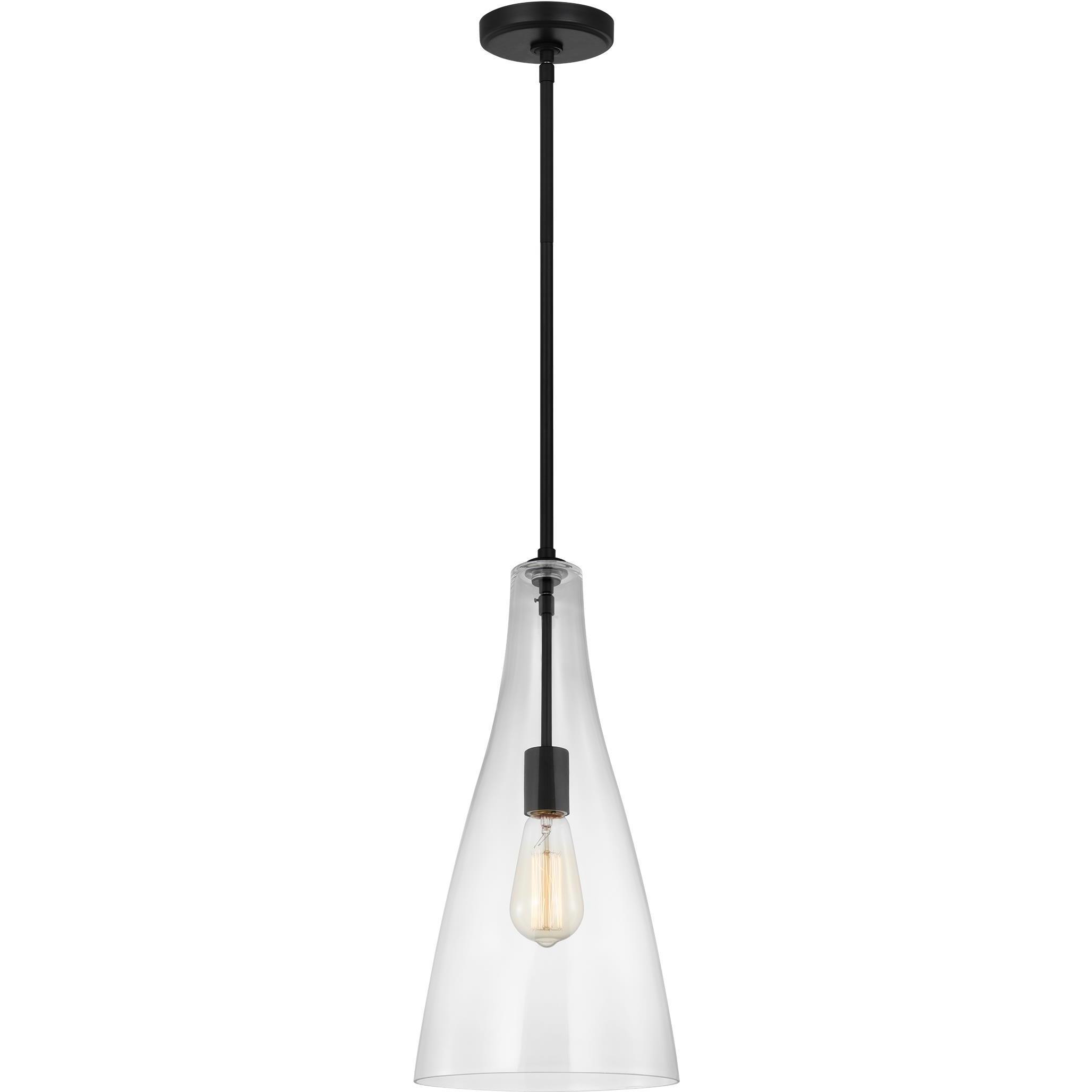 Sean Lavin Arilda 1 Light 9 inch Midnight Black Pendant Ceiling Light