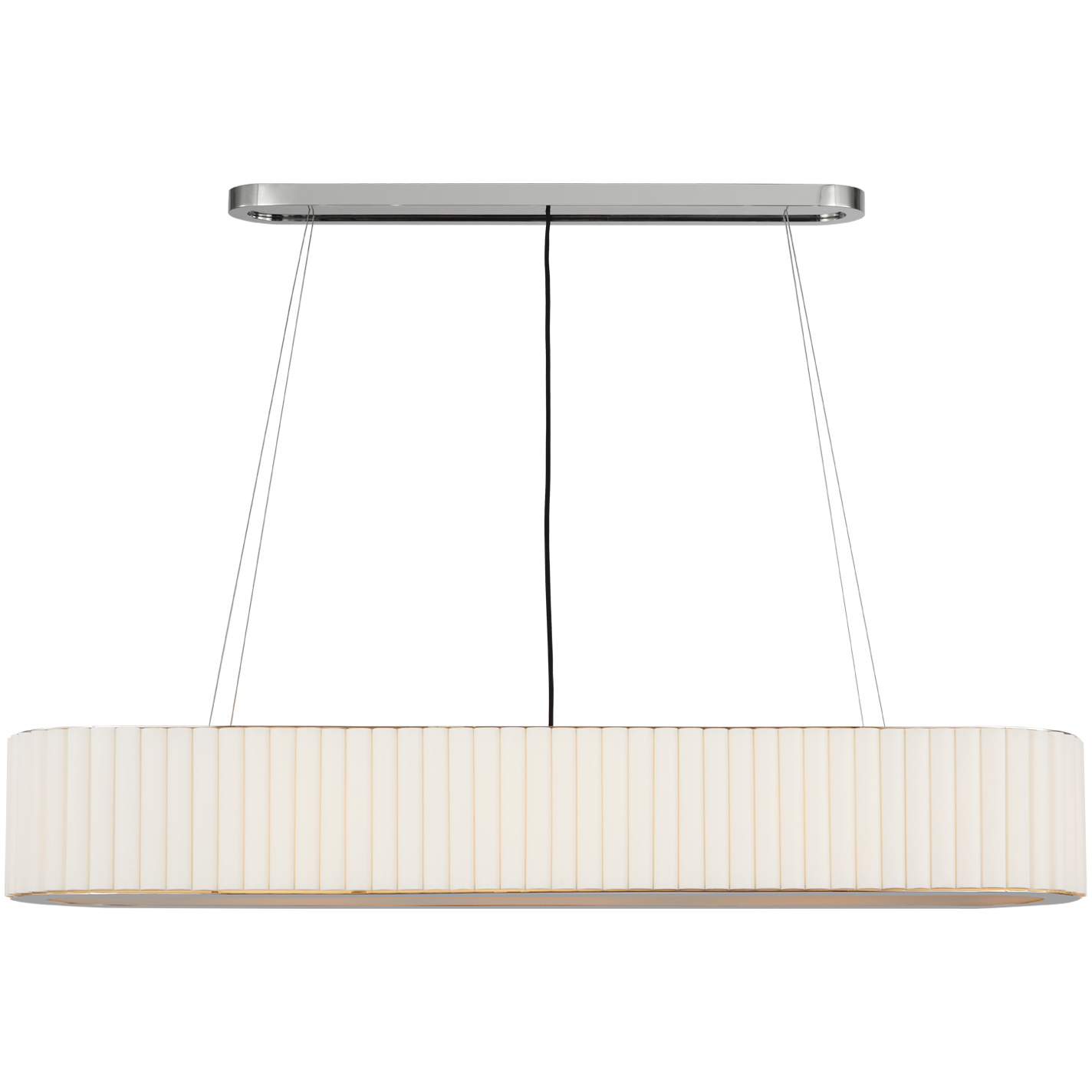 Ian K. Fowler Palati LED 54 inch Polished Nickel Linear Chandelier Ceiling Light, Large