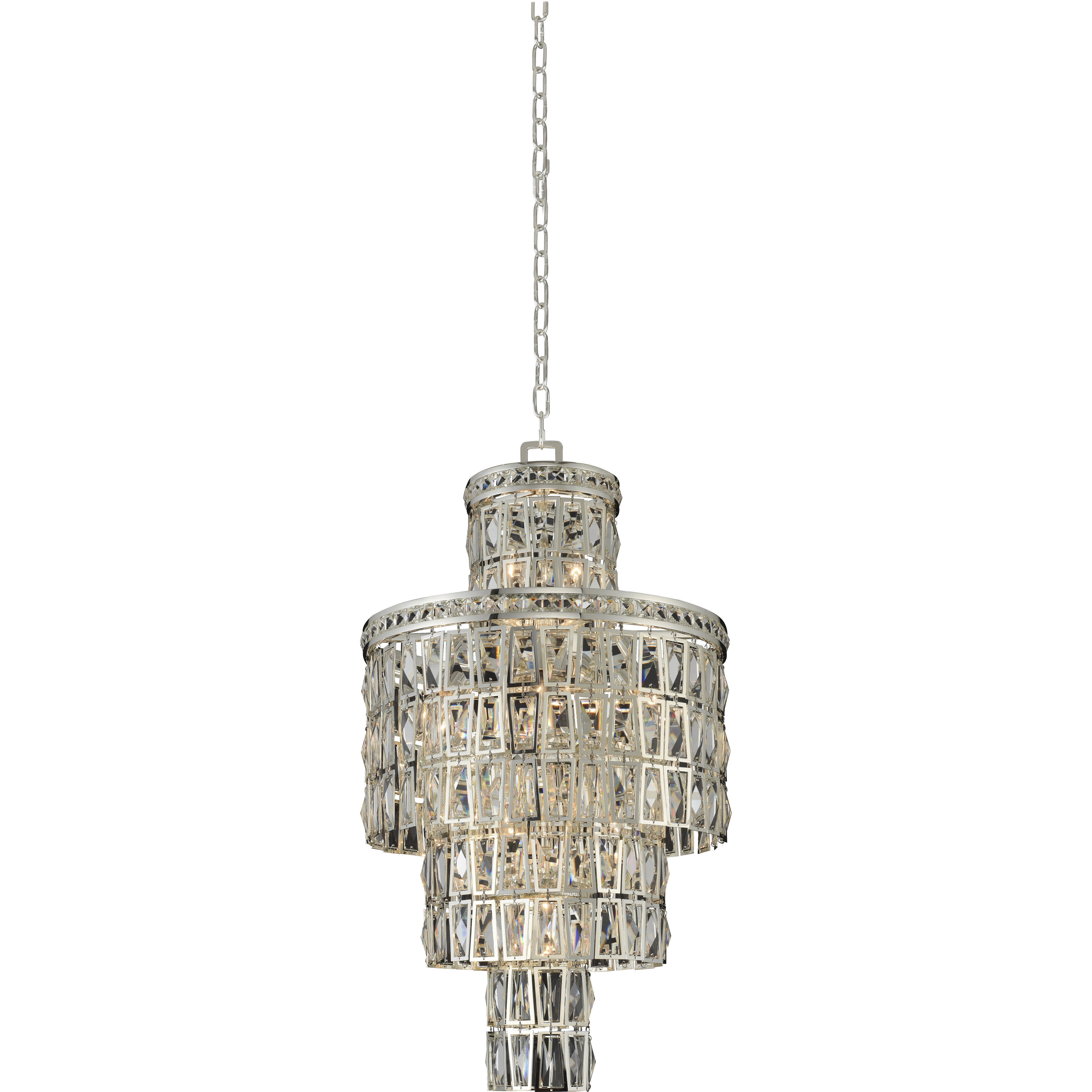 Kasturi 13 Light 18 inch Silver Flush Mount Ceiling Light
