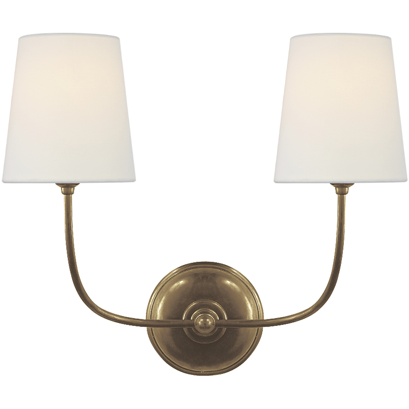 Thomas O'Brien Vendome Double Sconce Wall Light in Hand