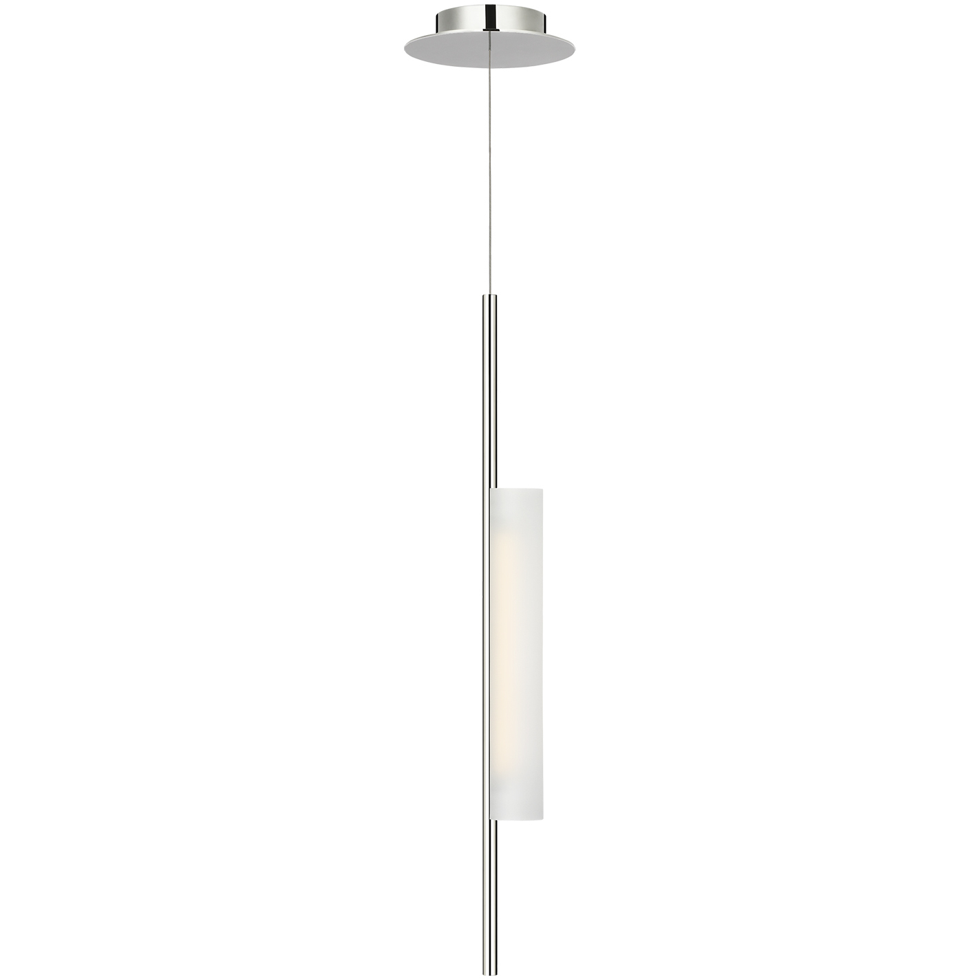 Barbara Barry Windchime LED 2.5 inch Polished Nickel Single Pendant Ceiling Light