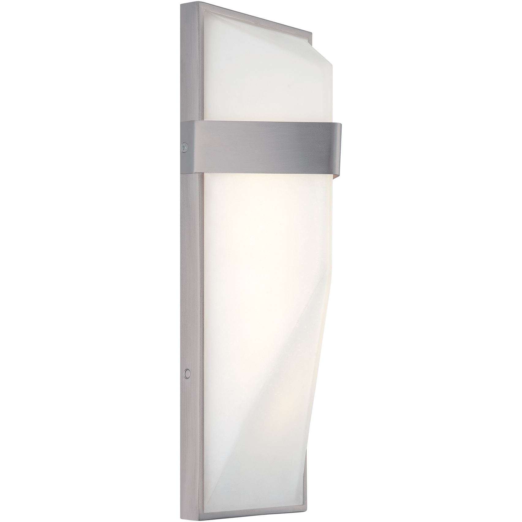 Wedge LED 5.25 inch Silver Dust ADA Wall Mount Wall Light, Outdoor