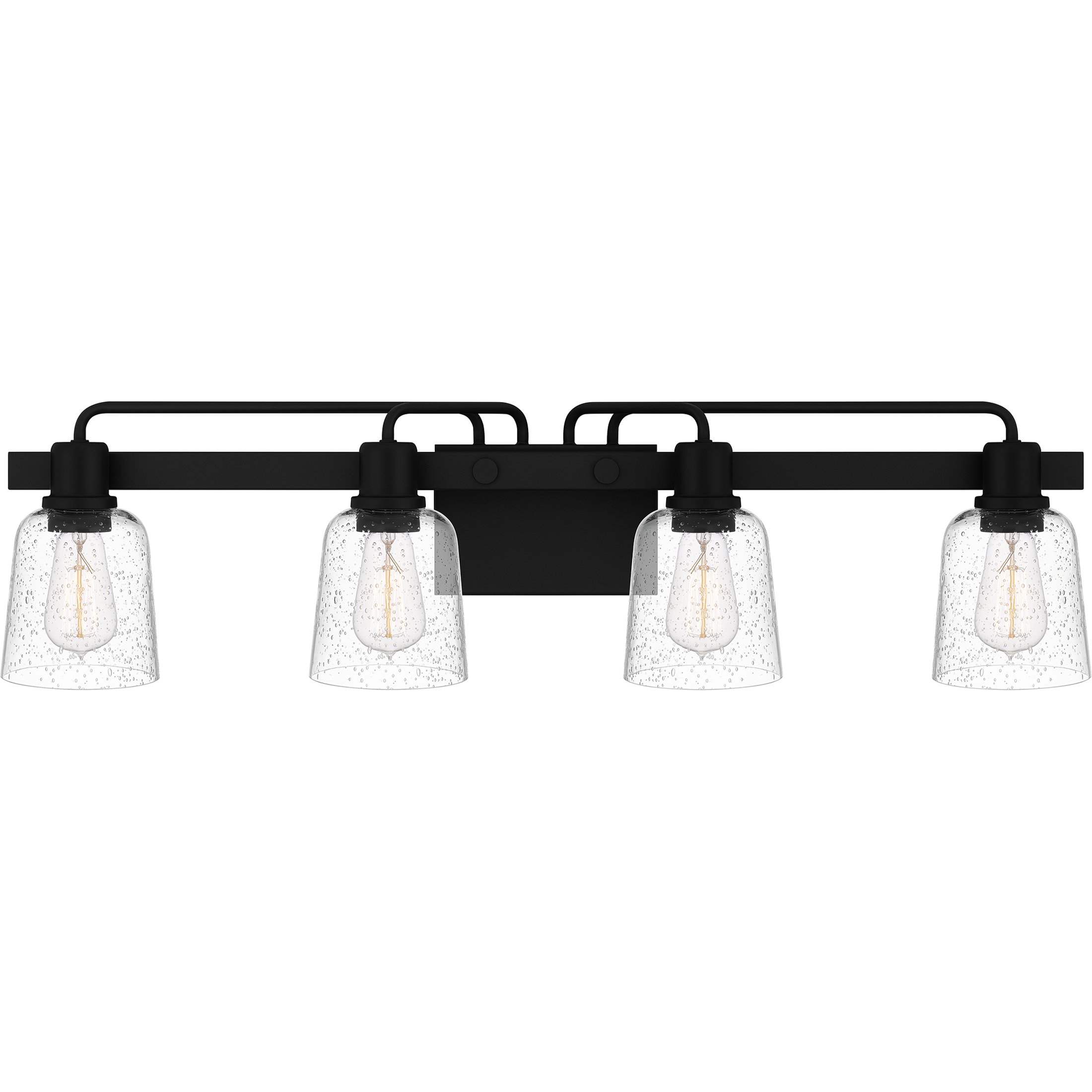 Lydia 4 Light 34 inch Matte Black Bath Light Wall Light