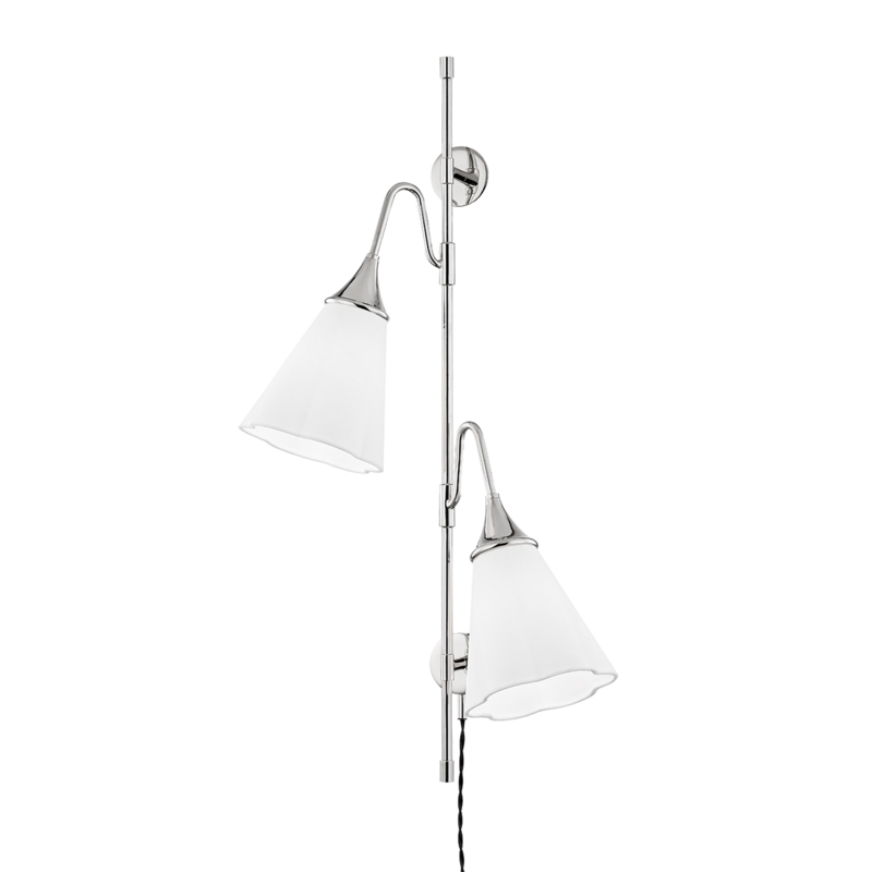 Mara 2 Light 18 inch Polished Nickel Wall Sconce Wall Light
