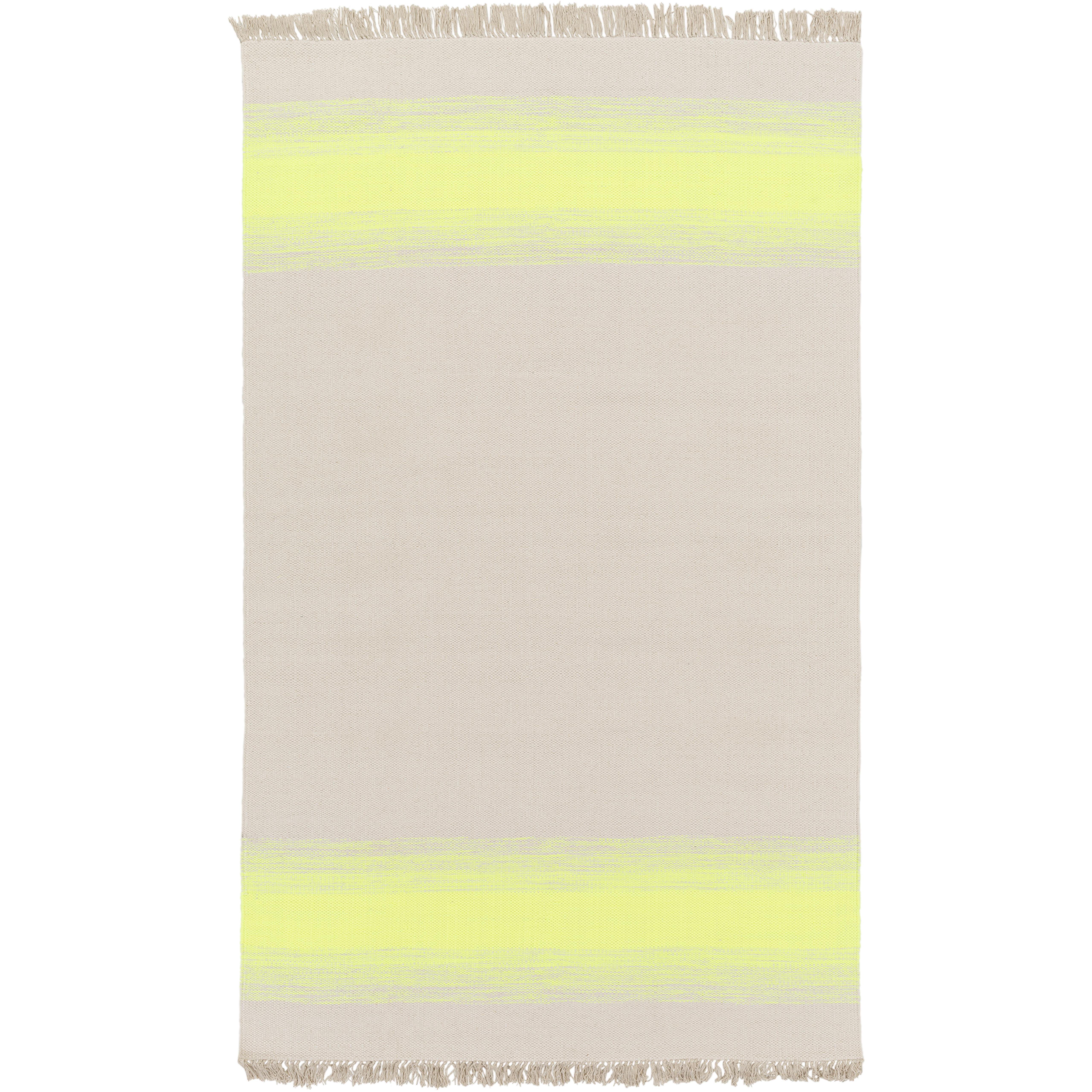 Shine 96 X 60 inch Bright Yellow, Khaki Rug