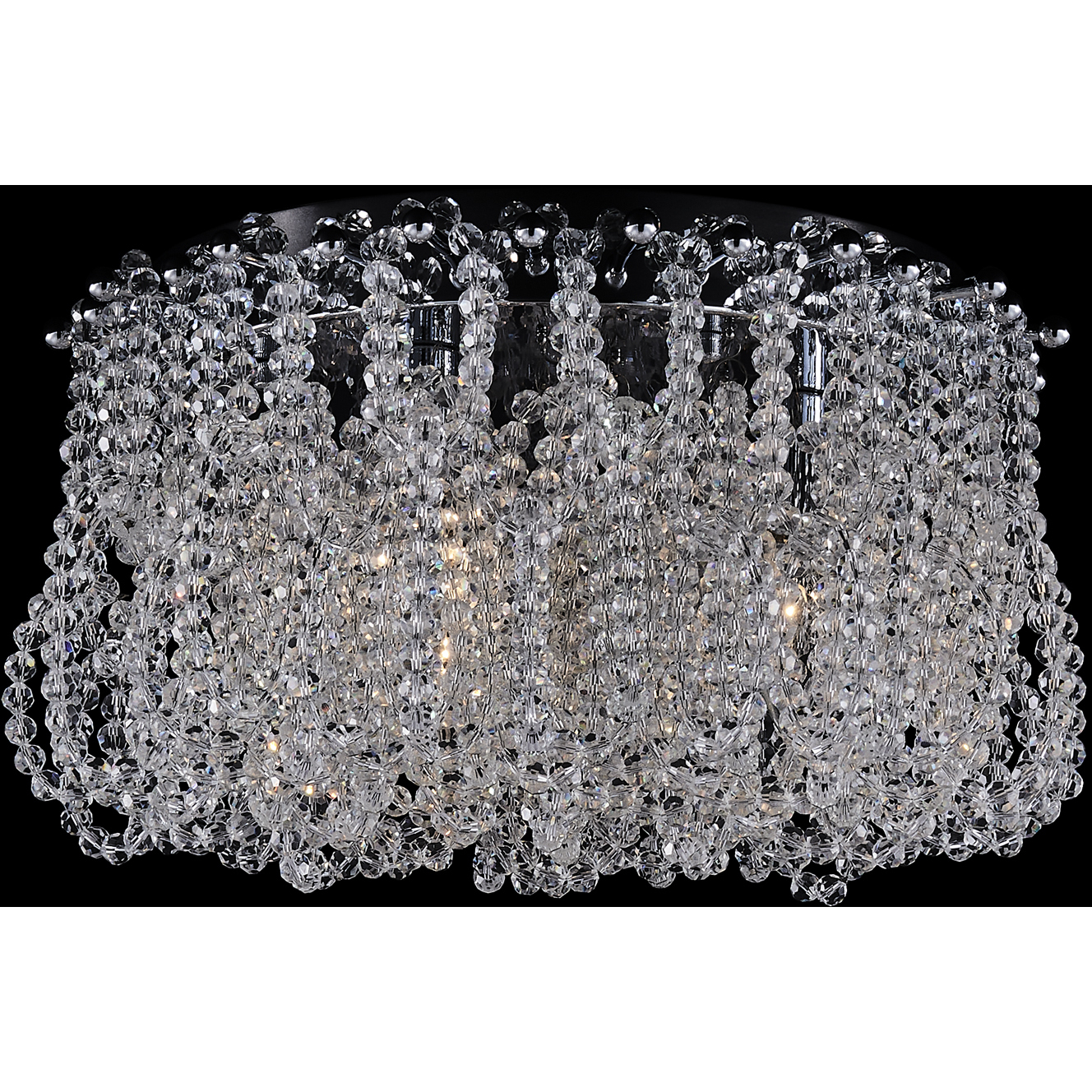 Loop 3 Light 14.5 inch Polished Chrome Flush Mount Ceiling Light