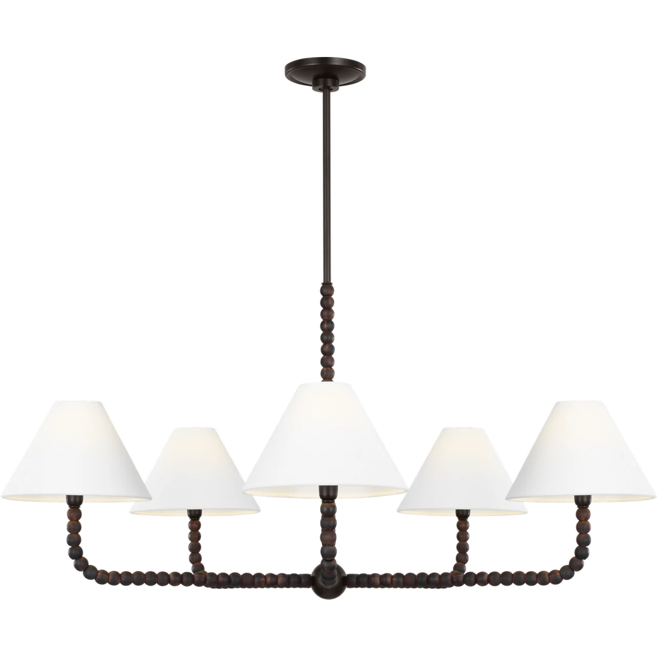 C&M by Chapman & Myers Fiona 5 Light 39 inch Aged Iron Chandelier Ceiling Light
