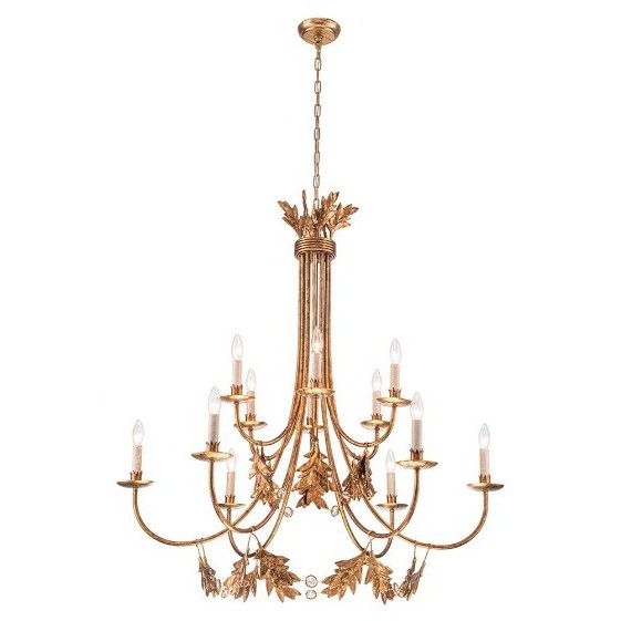 Sweet Olive 12 Light Gold Chandelier Ceiling Light