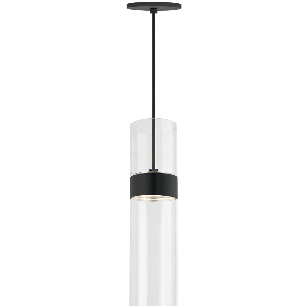 Sean Lavin Manette 1 Light 12 Black/Satin Nickel Low-Voltage Pendant Ceiling Light in Clear and Clear, FreeJack, Black with Satin Nickel