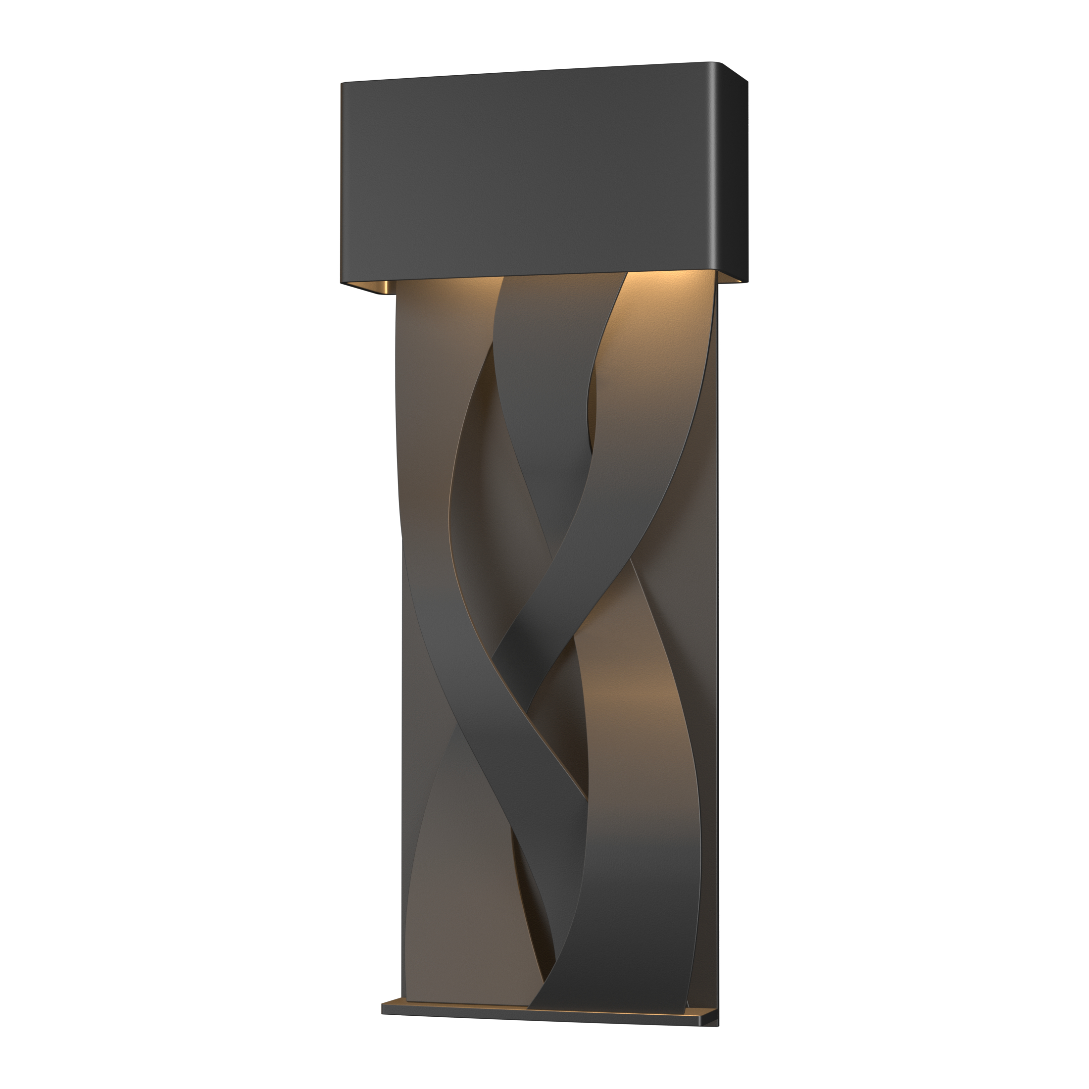 Tress LED 22.9 inch Coastal Black Outdoor Sconce, Small