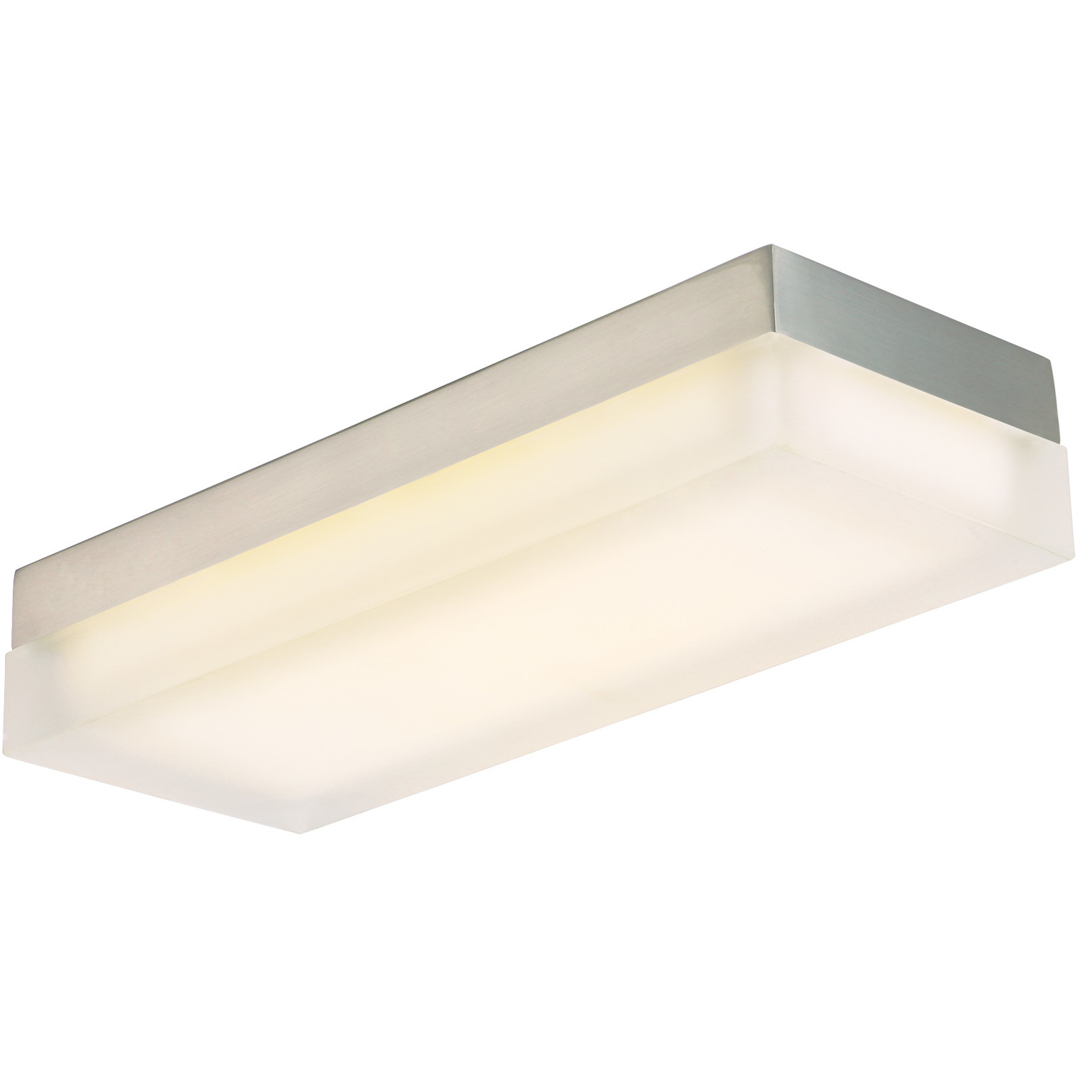 Dice LED 5.38 inch Brushed Nickel Flush Mount Ceiling Light in 2700K, dweLED