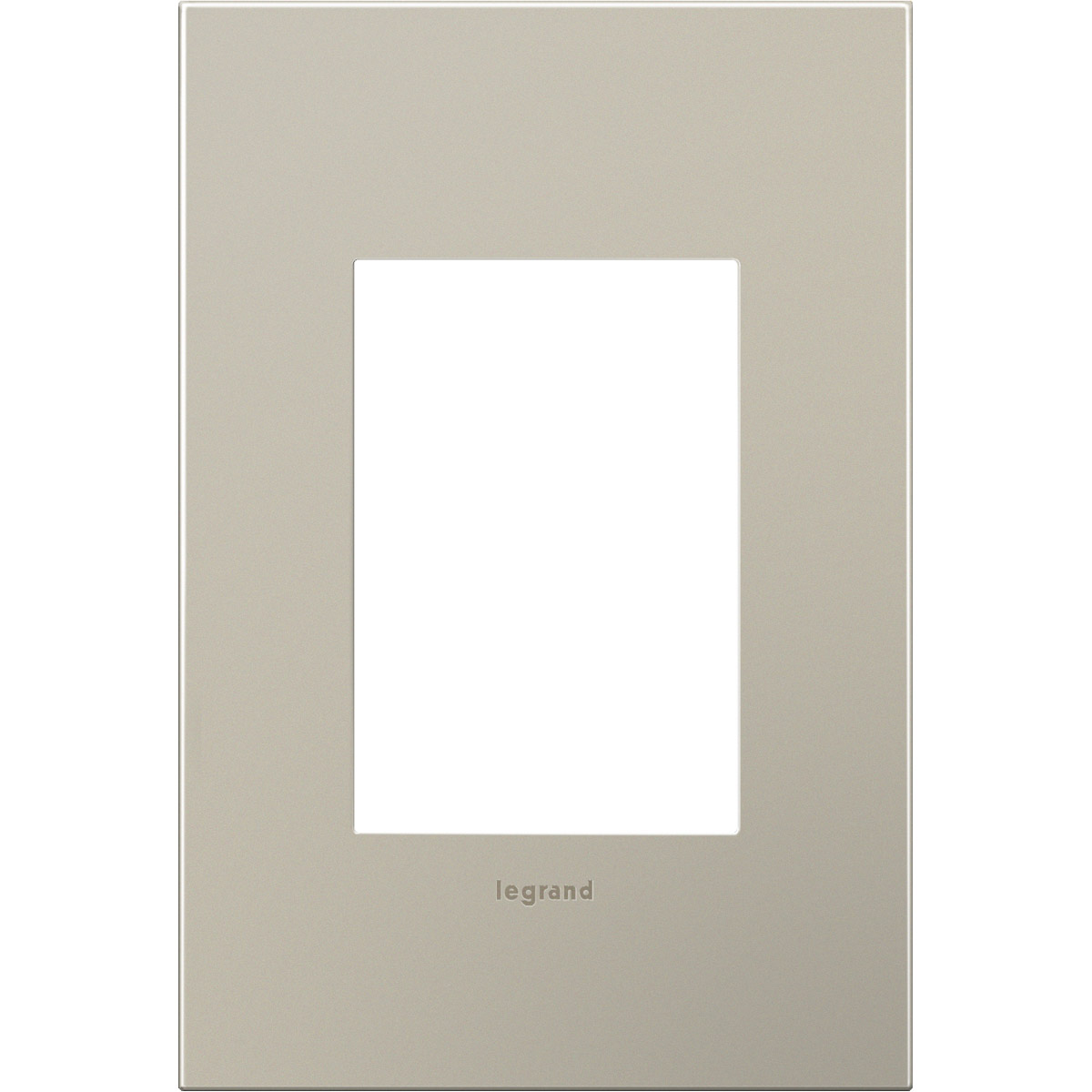 Legrand AWC1G3SN4 Adorne Satin Nickel Wall Plate, 1Gang