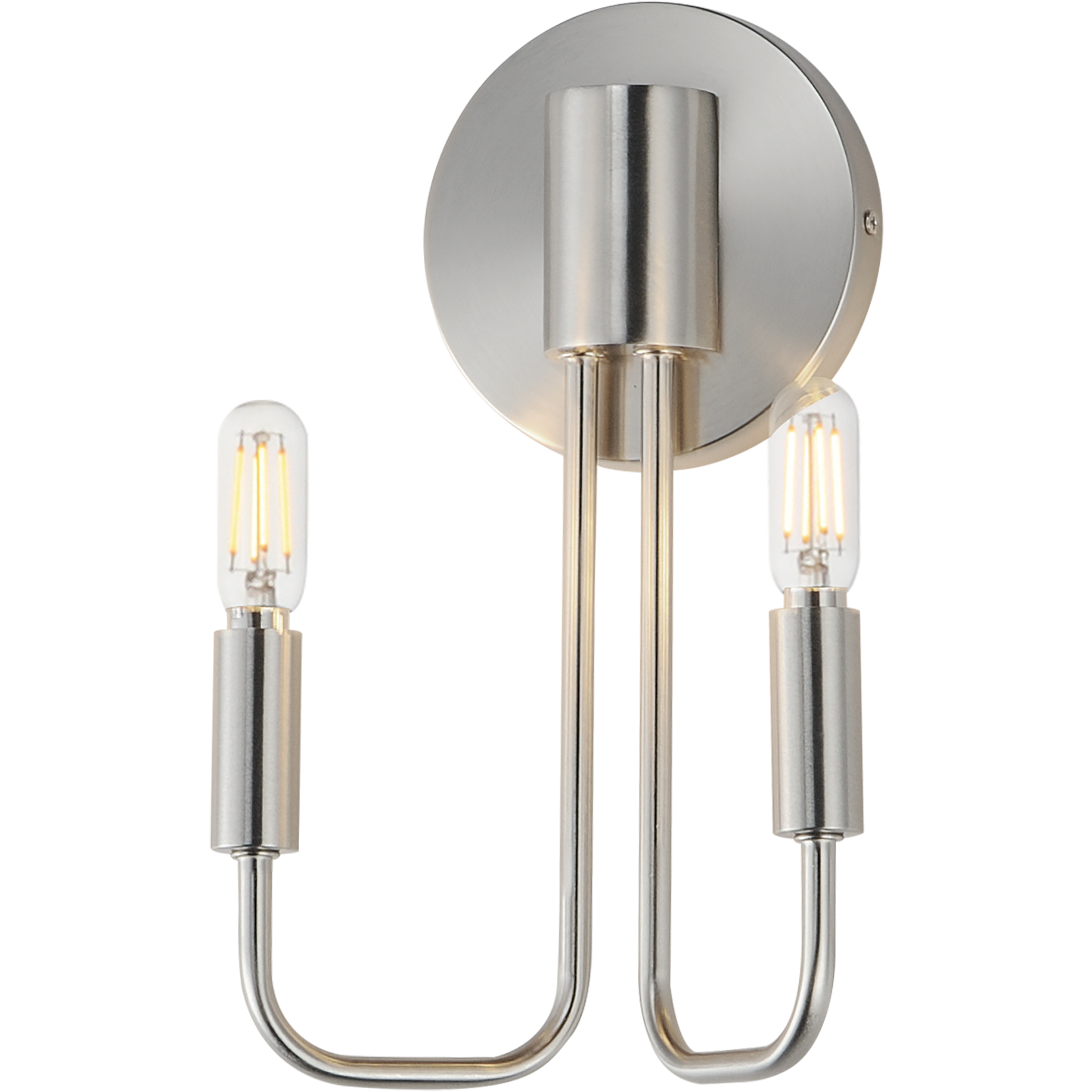 Abner 2 Light 7 inch Satin Nickel Wall Sconce Wall Light