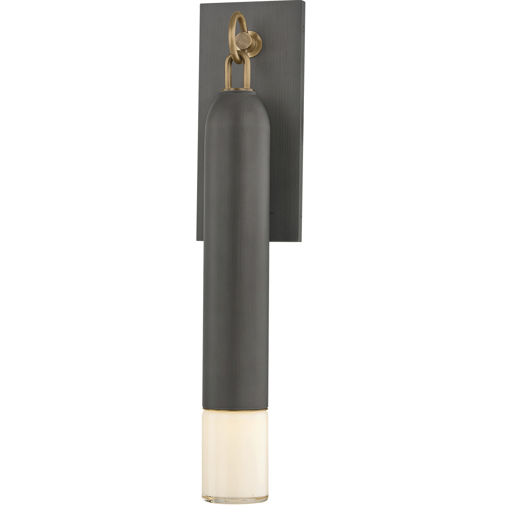 Osprey 1 Light 22.75 inch Patina Brass and Graphite Outdoor Wall Sconce